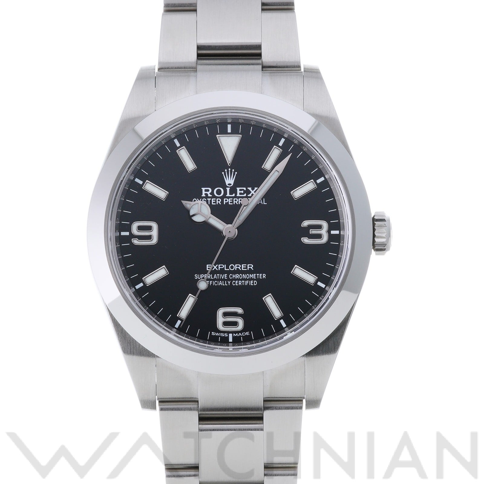 ロレックス エクスプローラー 214270 ブラック メンズ 時計 【中古】【wristwatch】