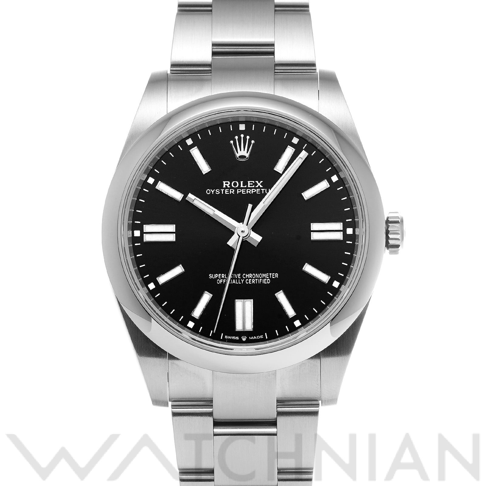 ロレックス オイスターパーペチュアル 41 124300 ブライトブラック メンズ 時計 【中古】【wristwatch】