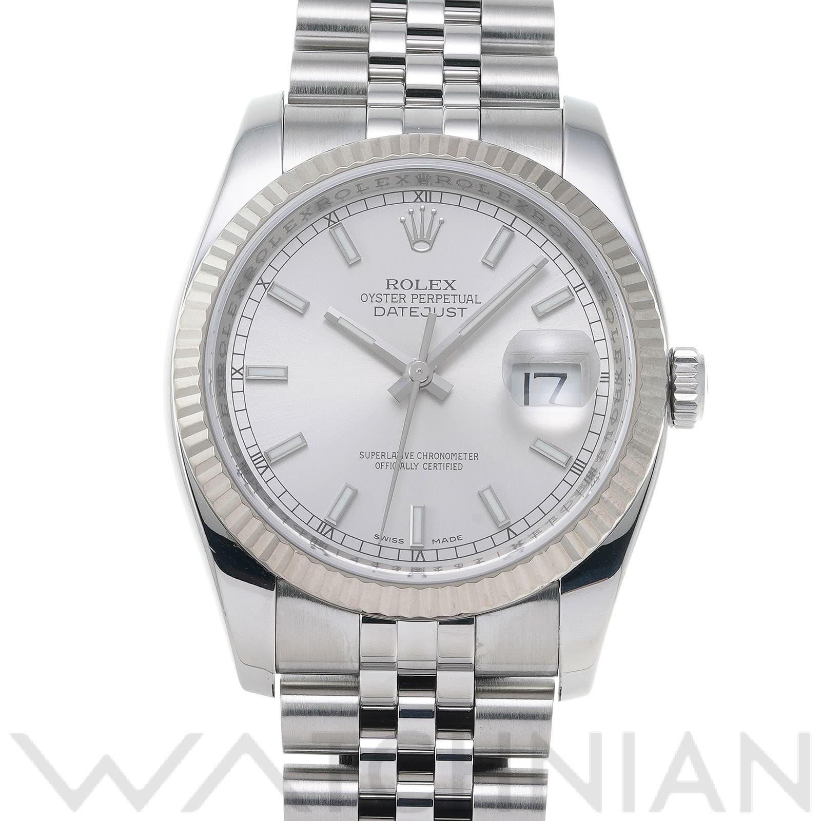 ロレックス デイトジャスト 36 116234 シルバー メンズ 時計 【中古】【wristwatch】