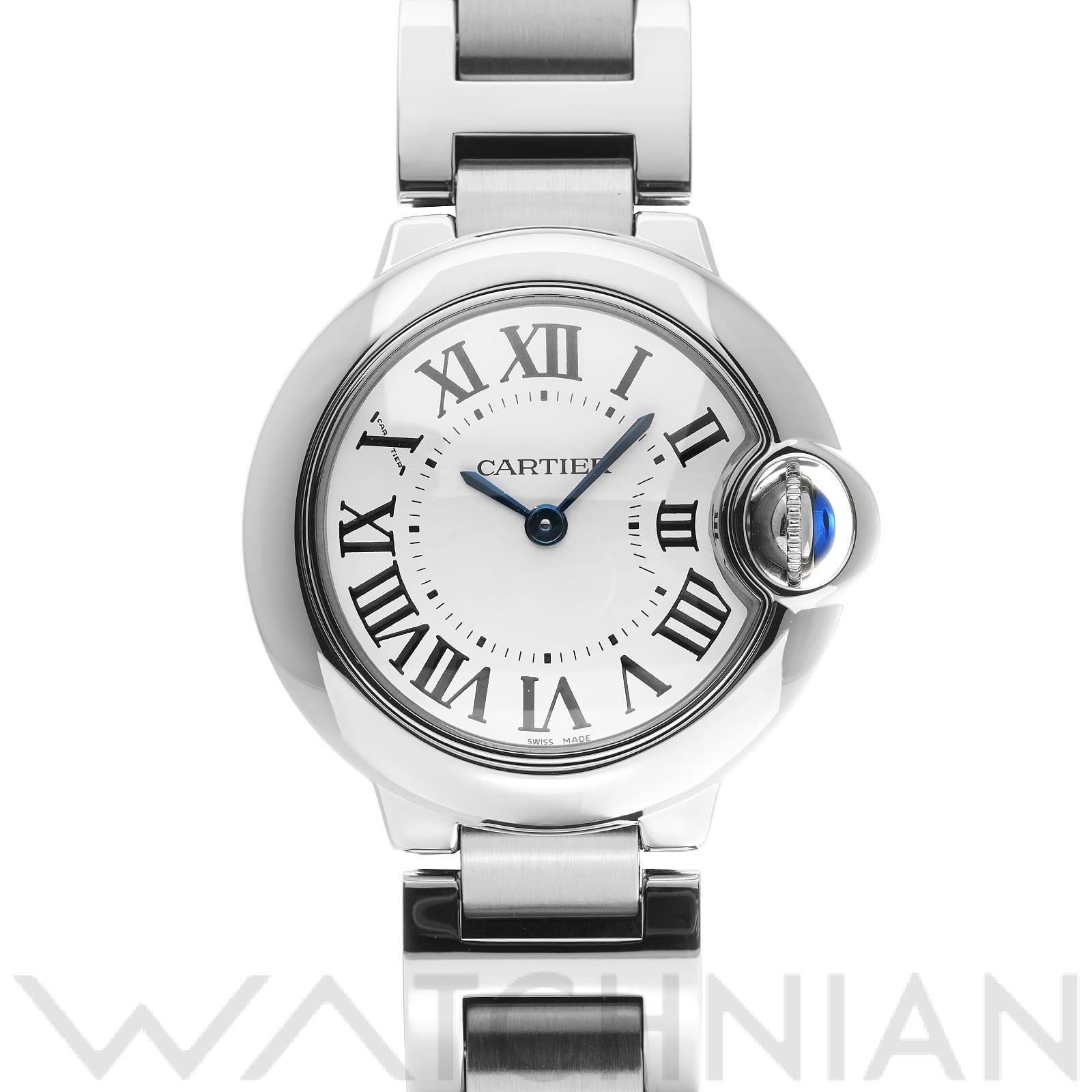 カルティエ / CARTIER バロンブルー SM 28ミリ W69010Z4 シルバー レディース 時計 【中古】【wristwatch】