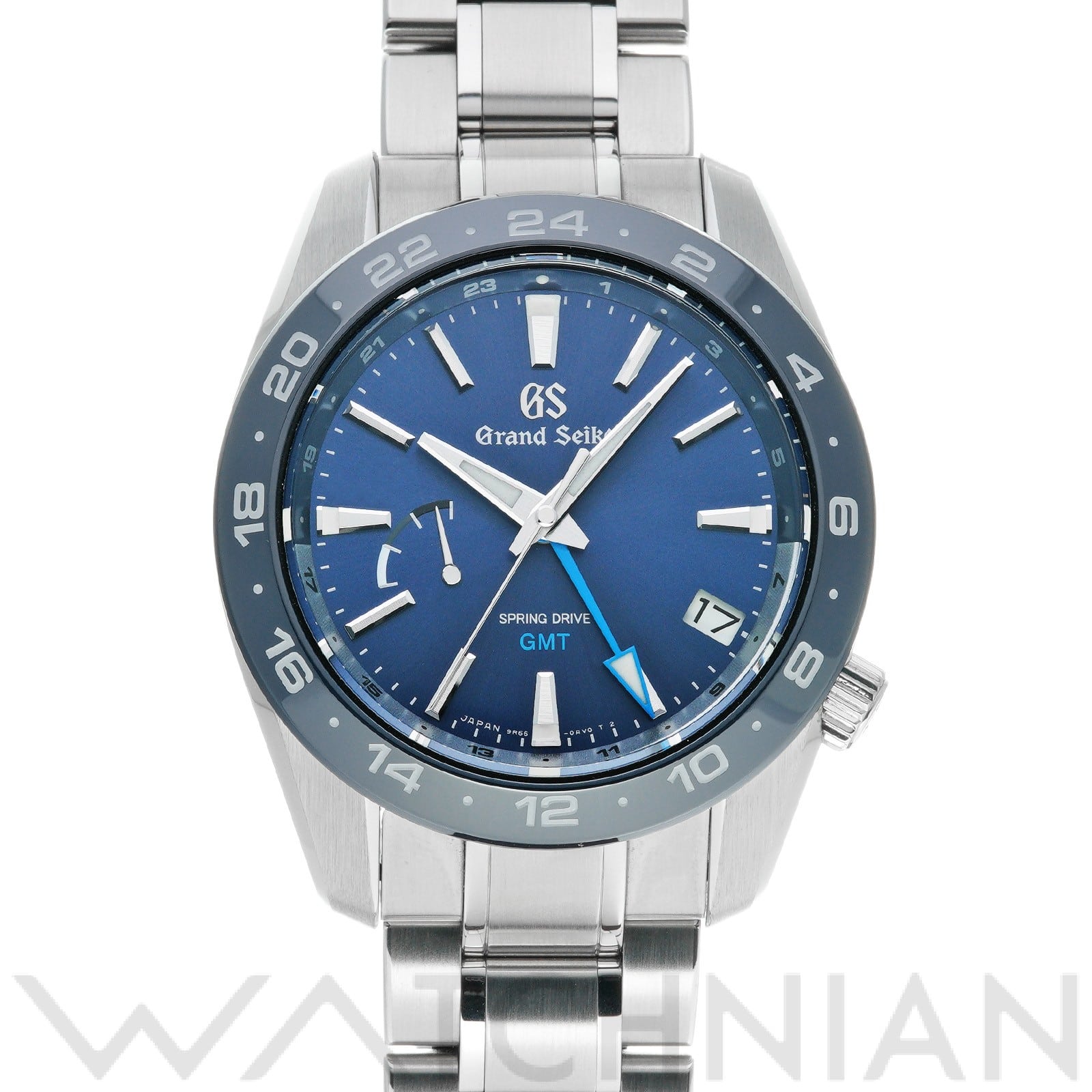 グランドセイコー / Grand Seiko スプリングドライブ GMT SBGE255 ブルー メンズ 時計 【中古】【wristwatch】
