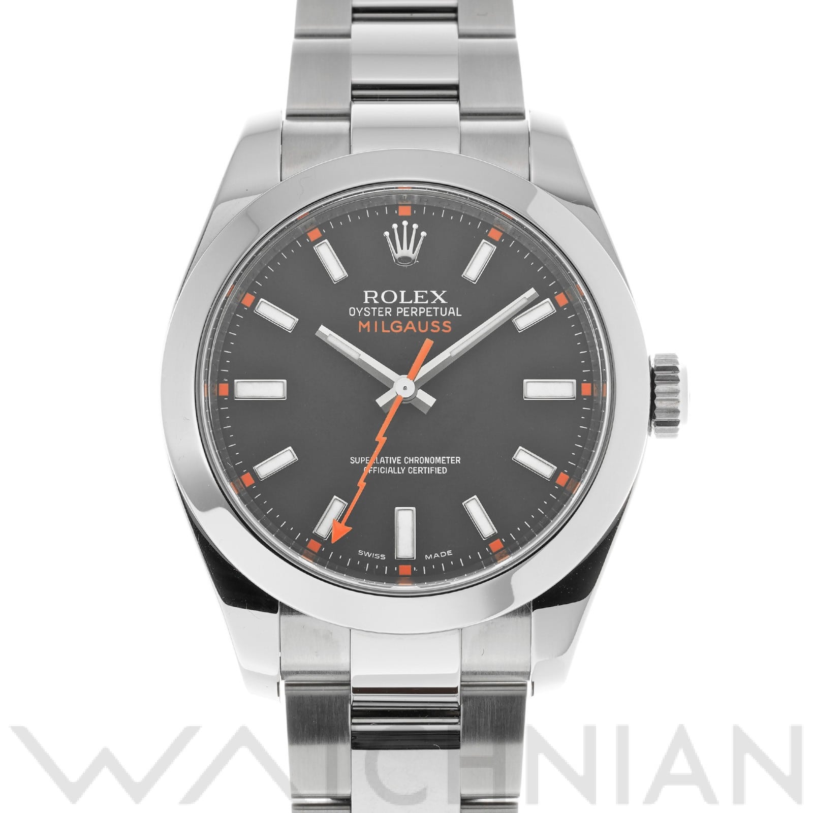 ミルガウス 116400 M番(2008年頃製造) ブラック ロレックス ROLEX メンズ 【中古】