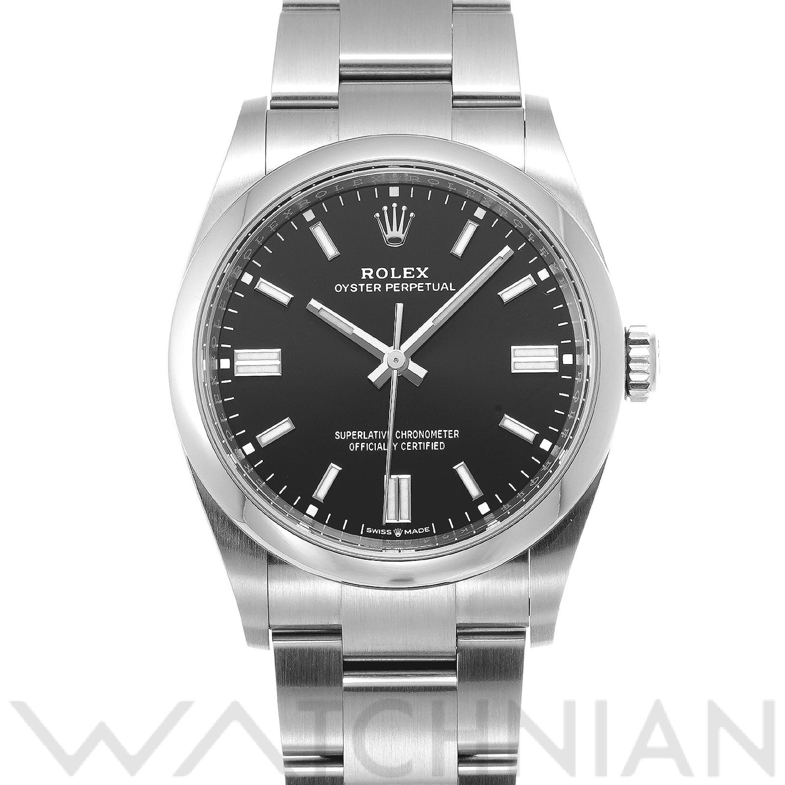 ロレックス オイスターパーペチュアル 36 126000 ブライトブラック メンズ 時計 【中古】【wristwatch】