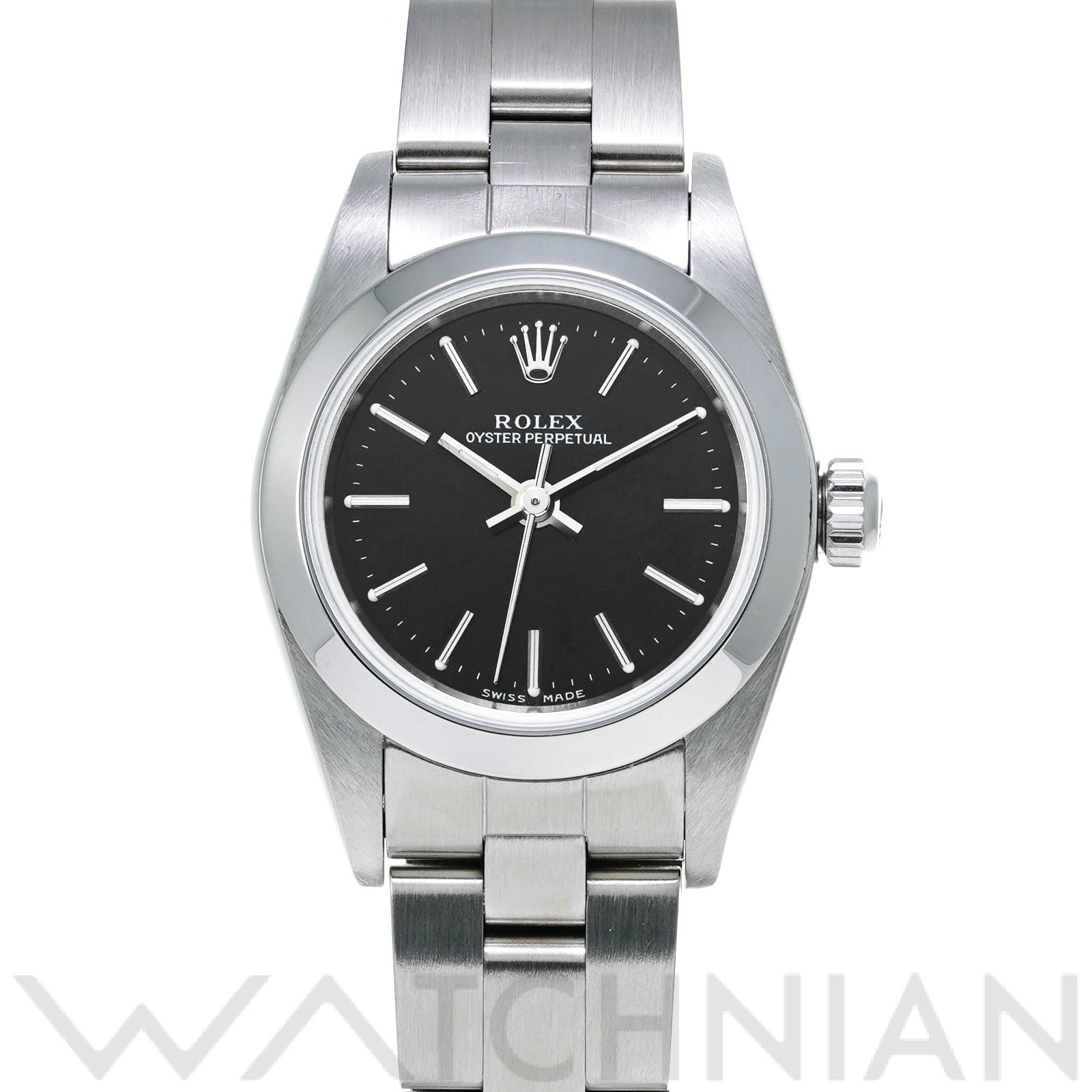 オイスターパーペチュアル レディ 24 76080 A番(1999年頃製造) ブラック ロレックス ROLEX レディース 【中古】