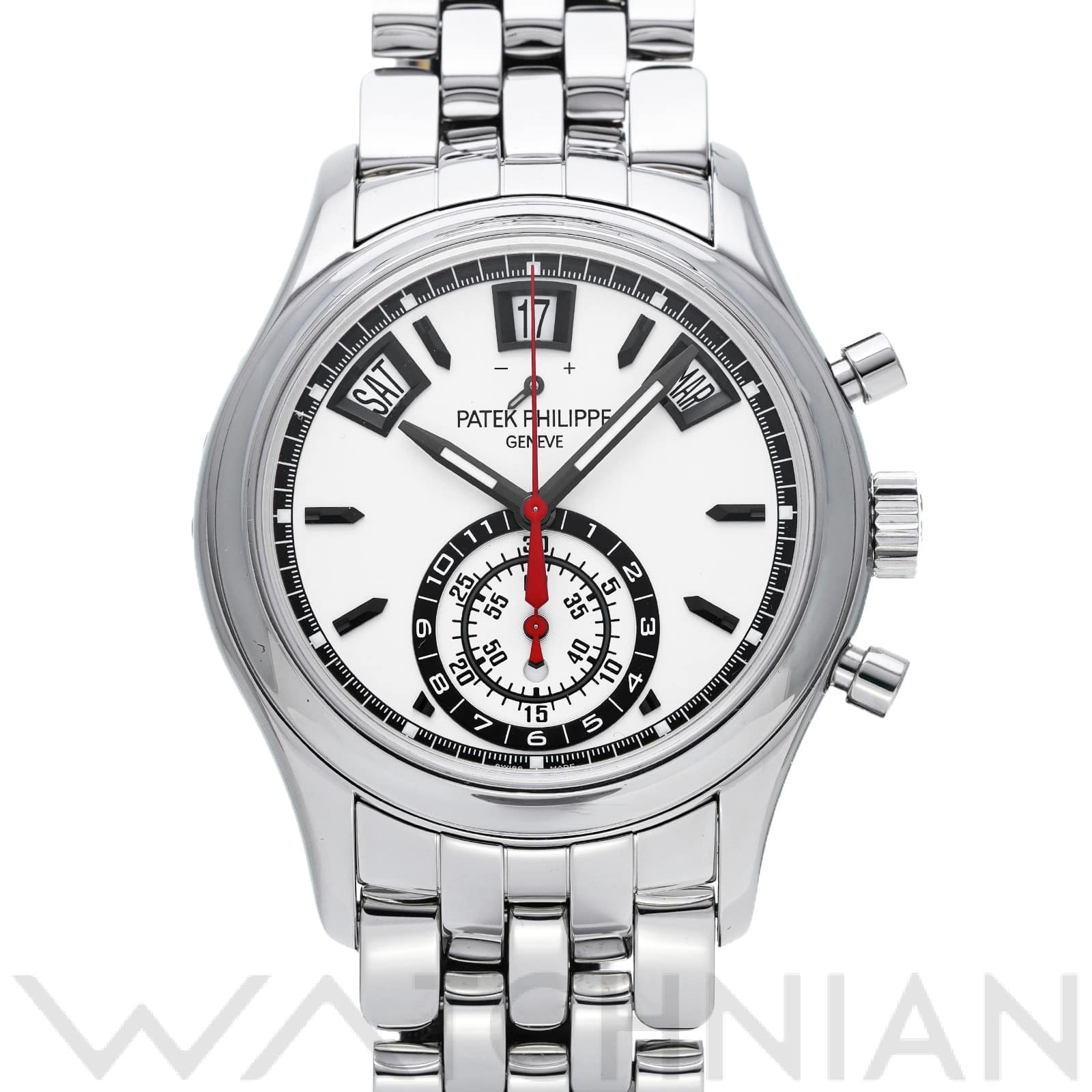 パテック フィリップ / PATEK PHILIPPE アニュアルカレンダー クロノグラフ 5960/1A-001 シルバー メンズ 時計 【中古】【wristwatch】