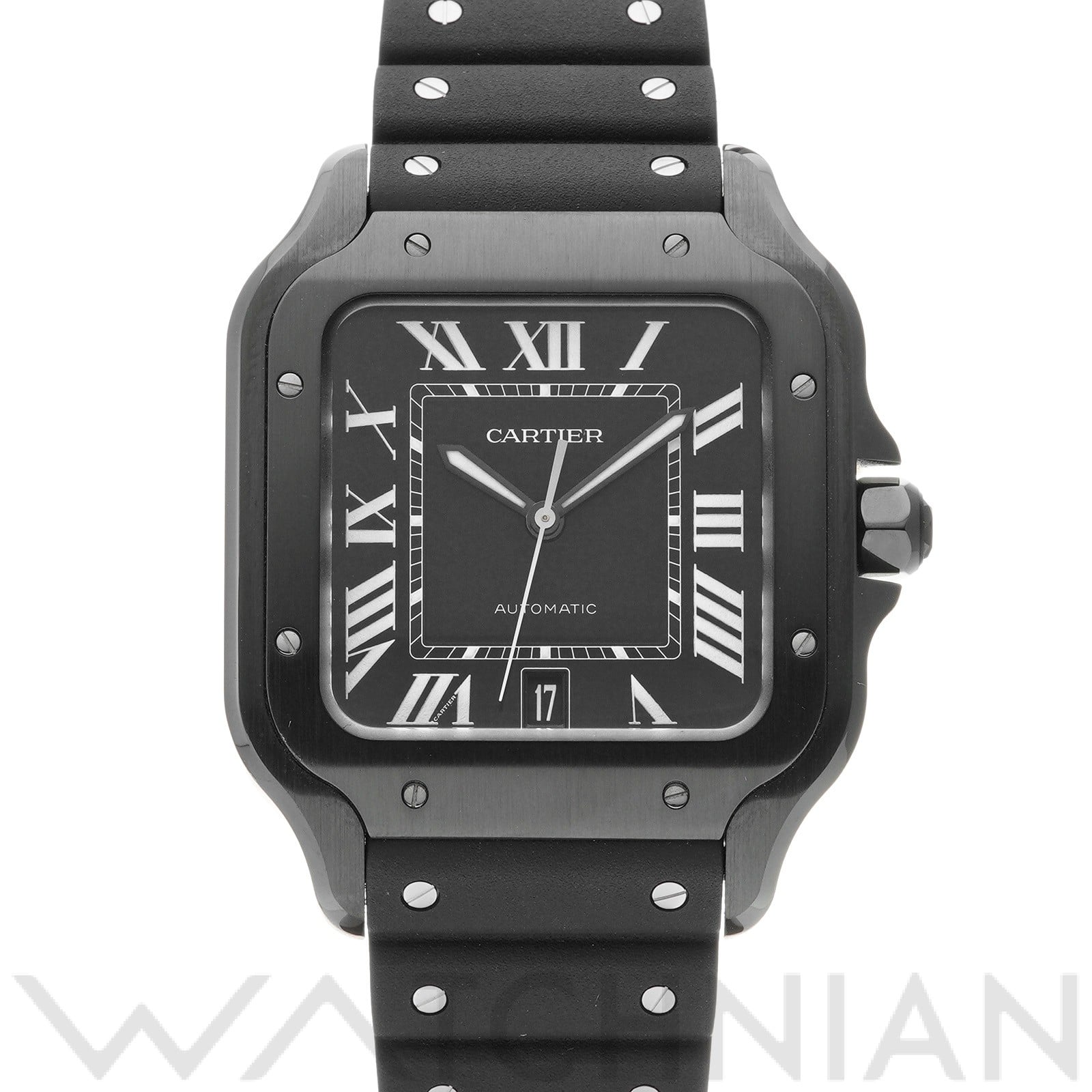 サントス ドゥ カルティエ LM WSSA0039 ブラック カルティエ CARTIER メンズ 【中古】