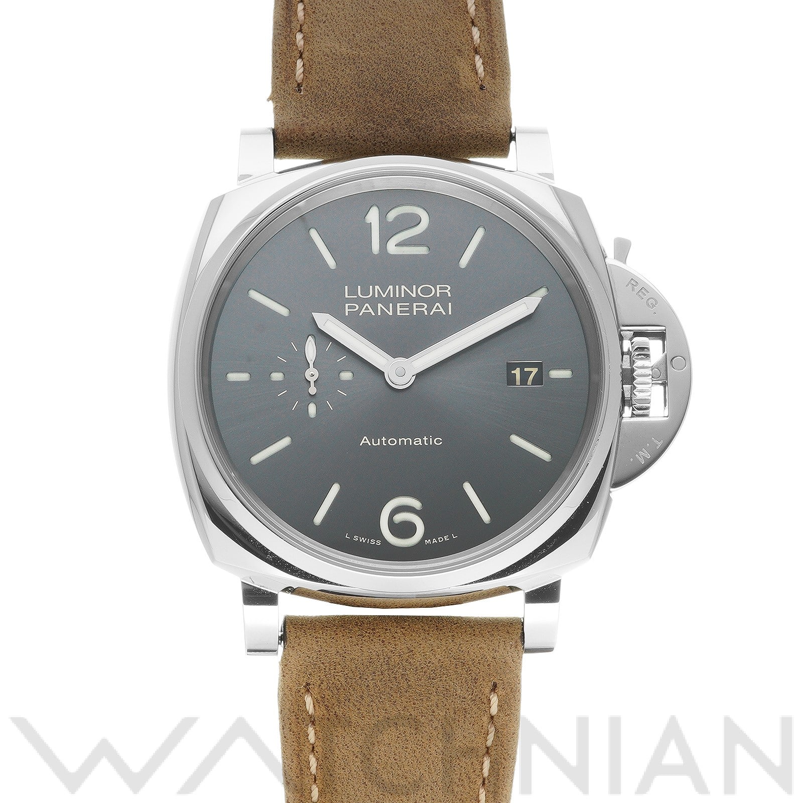 ルミノール ドゥエ PAM00904 U番(2018年製造) アンスラサイト パネライ OFFICINE PANERAI メンズ 【中古】