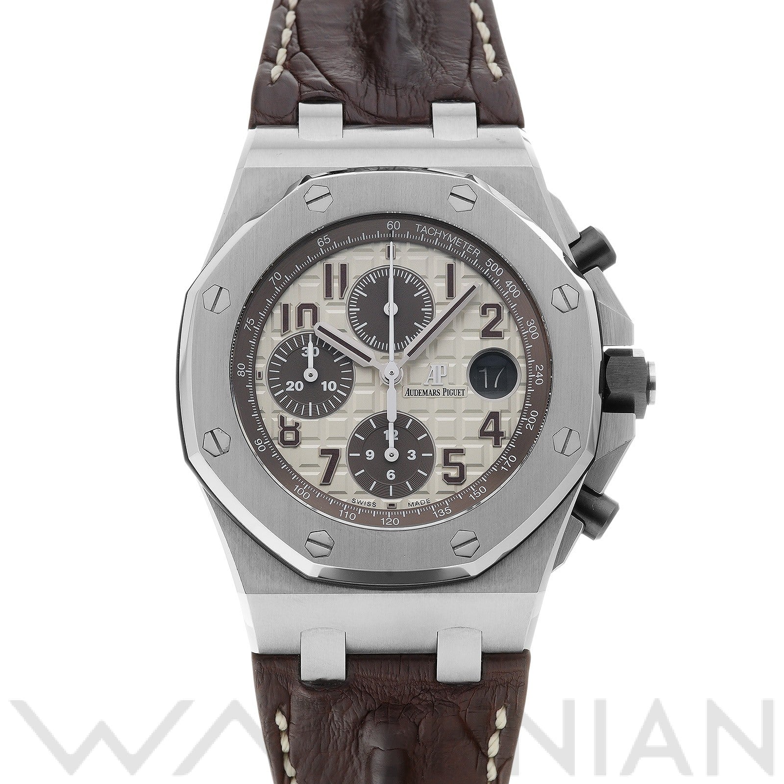 オーデマ ピゲ ロイヤルオーク オフショア クロノグラフ 26470ST.OO.A801CR.01 アイボリー/ブラウン メンズ 時計 【中古】【wristwatch】