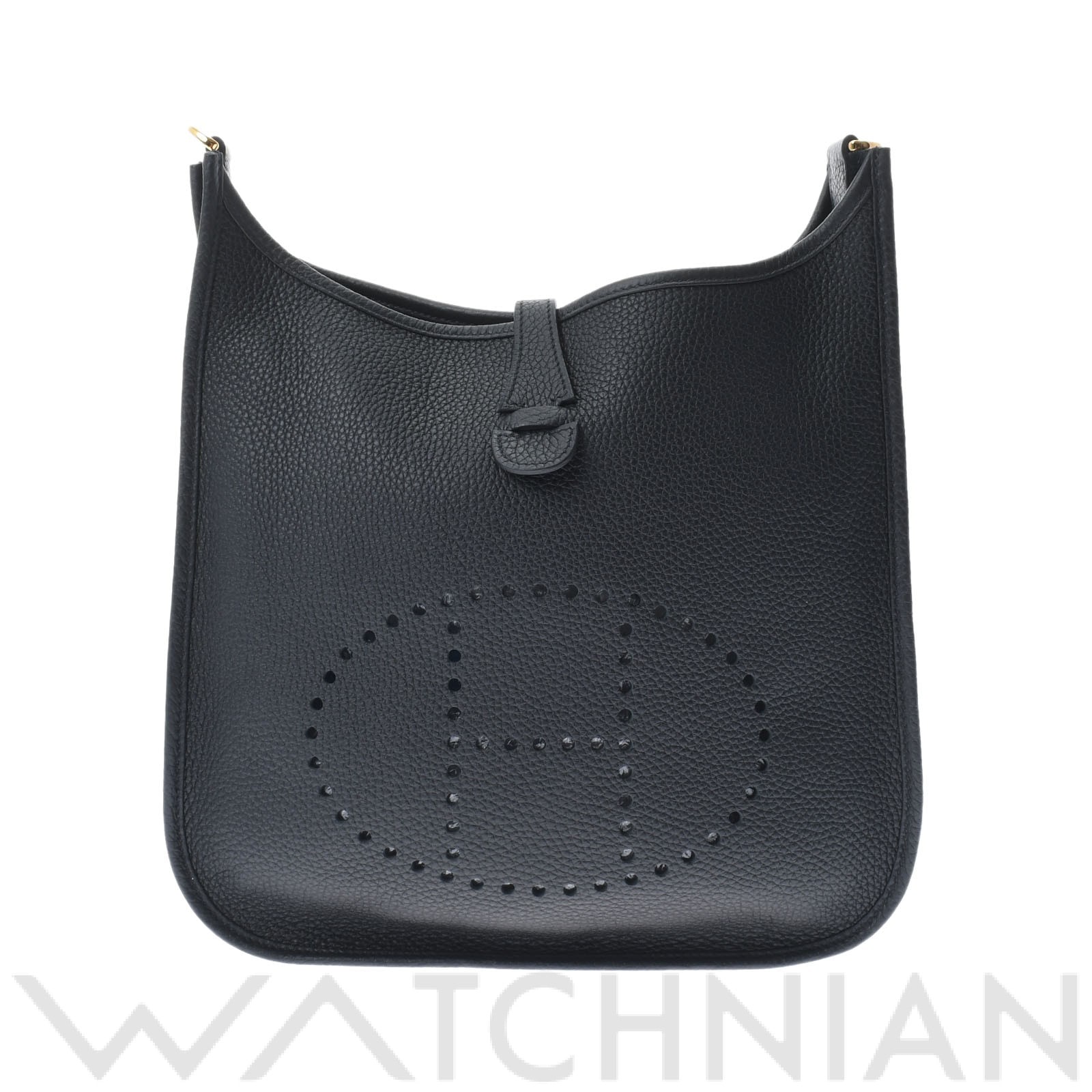 エヴリン3 PM 黒/ゴールド金具 トリヨンクレマンス HERMES エルメス レディース 【新品】