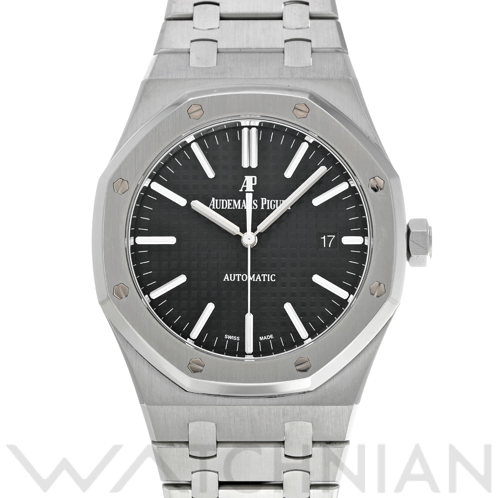 オーデマ ピゲ ロイヤルオーク 15400ST.OO.1220ST.01 ブラック メンズ 時計 【中古】【wristwatch】