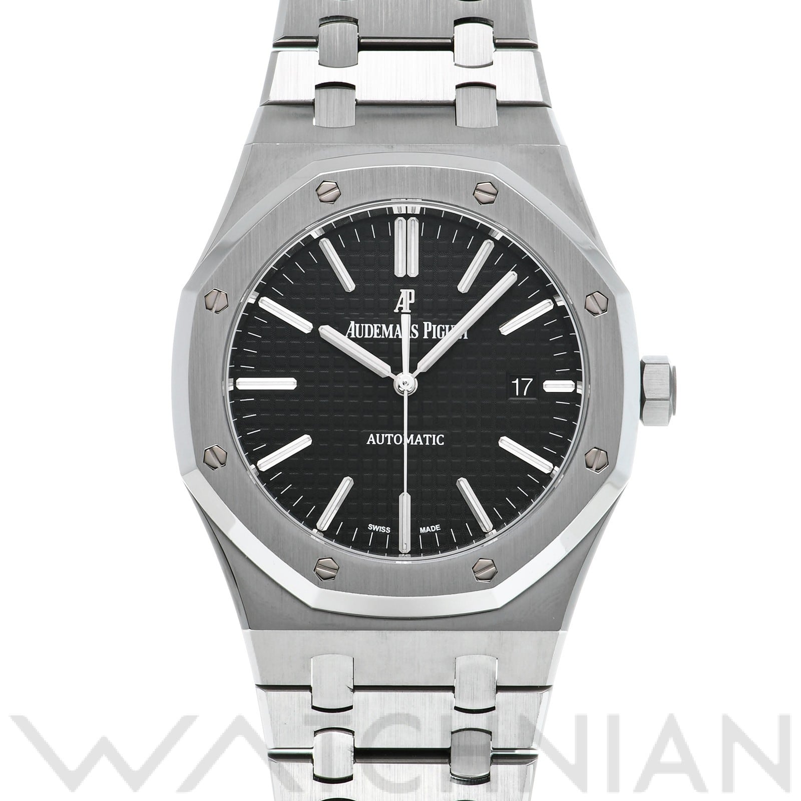 オーデマ ピゲ ロイヤルオーク 15400ST.OO.1220ST.01 ブラック メンズ 時計 【中古】【wristwatch】