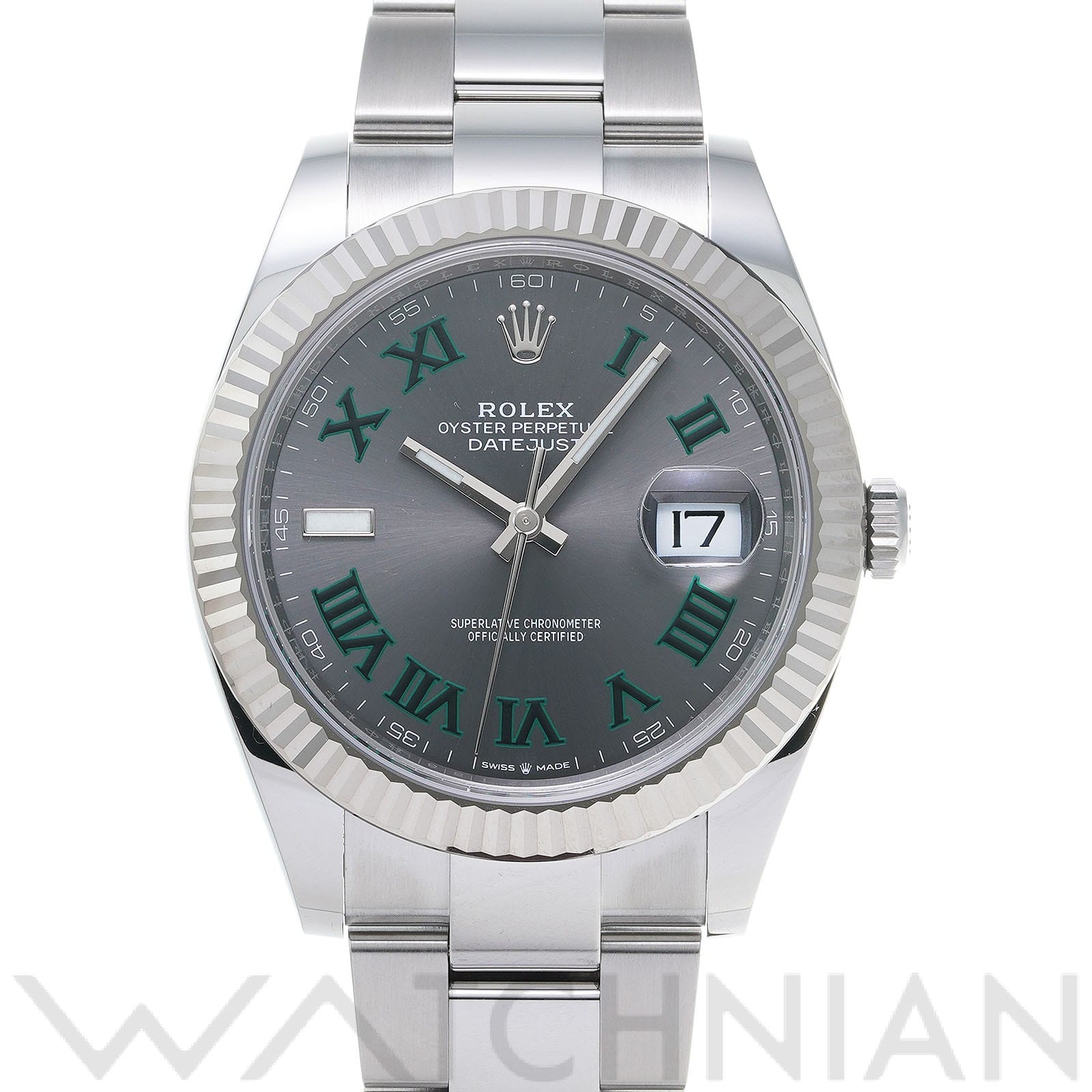 ロレックス デイトジャスト 41 126334 スレートグレー メンズ 時計 【中古】【wristwatch】