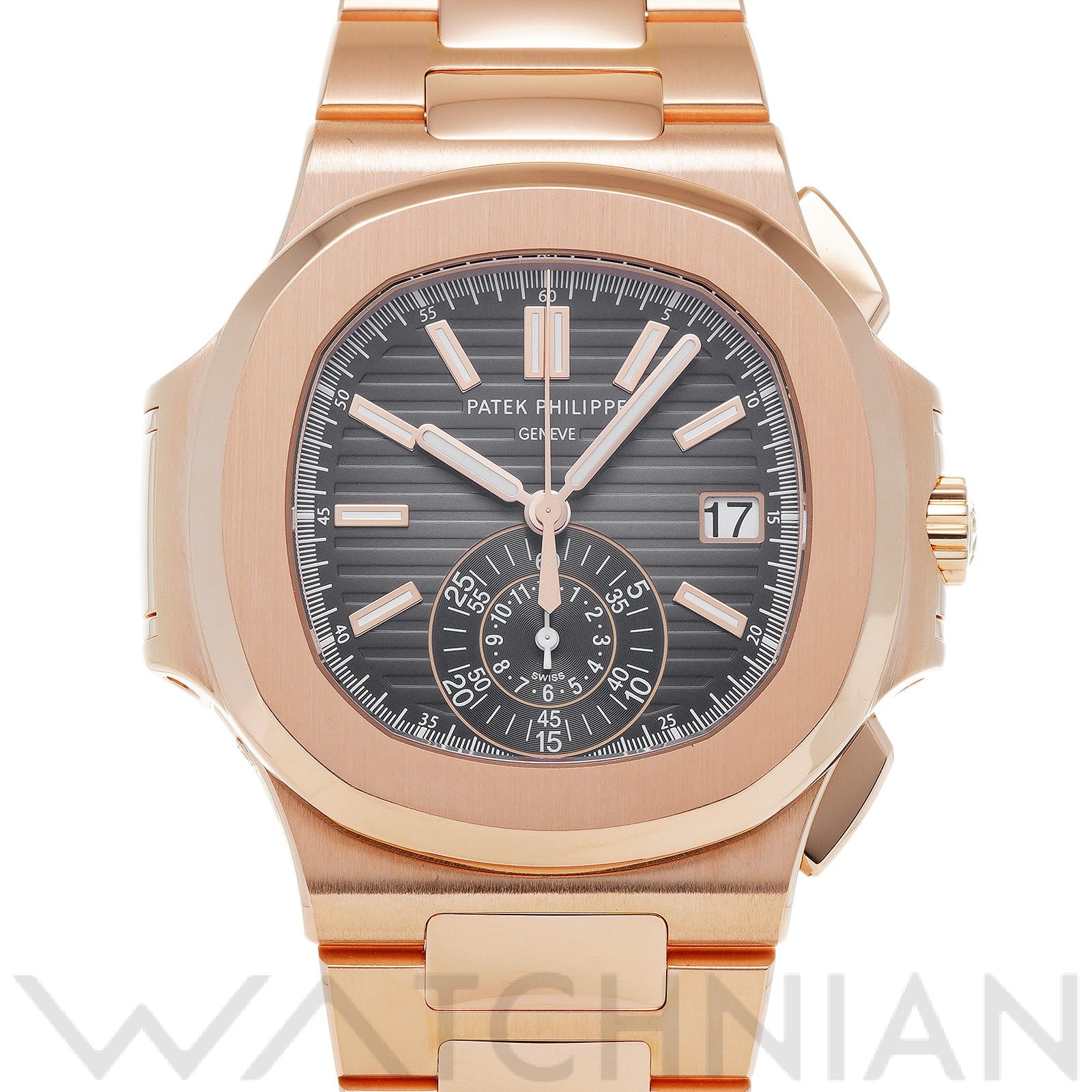 パテック フィリップ / PATEK PHILIPPE ノーチラス クロノグラフ 5980/1R-001 ブラック・グラデーション メンズ 時計 【中古】【wristwatch】