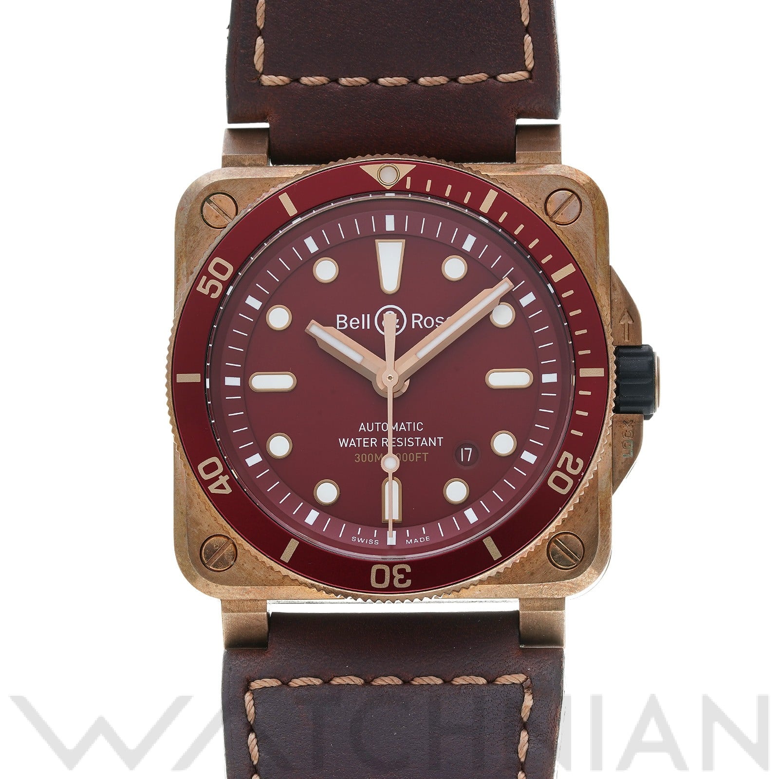 BR 03-92 ダイバー レッドブロンズ BR0392-D-R-BR/SCA レッド ベル＆ロス Bell＆Ross メンズ 【中古】