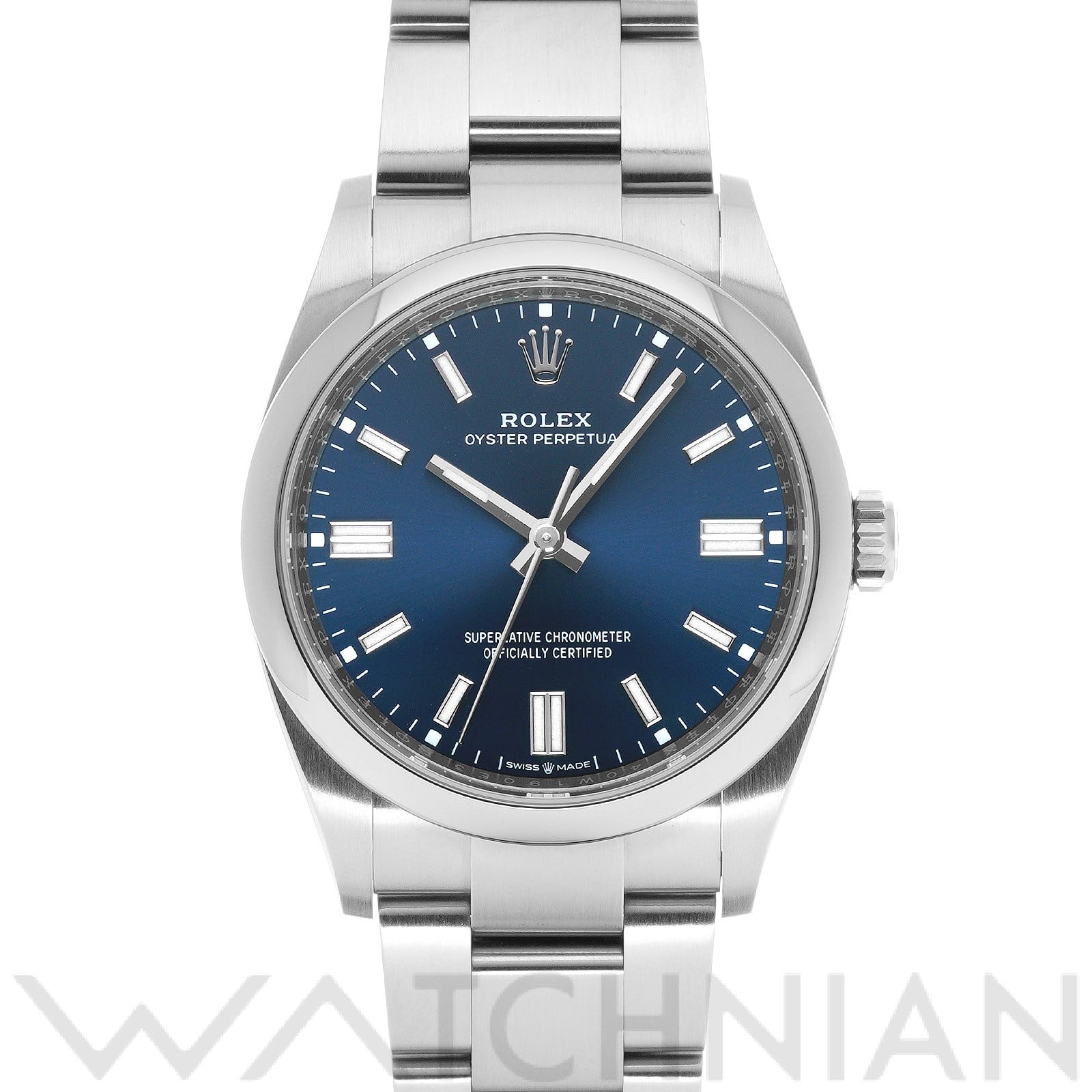 ロレックス オイスターパーペチュアル 36 126000 ブライトブルー メンズ 時計 【中古】【wristwatch】