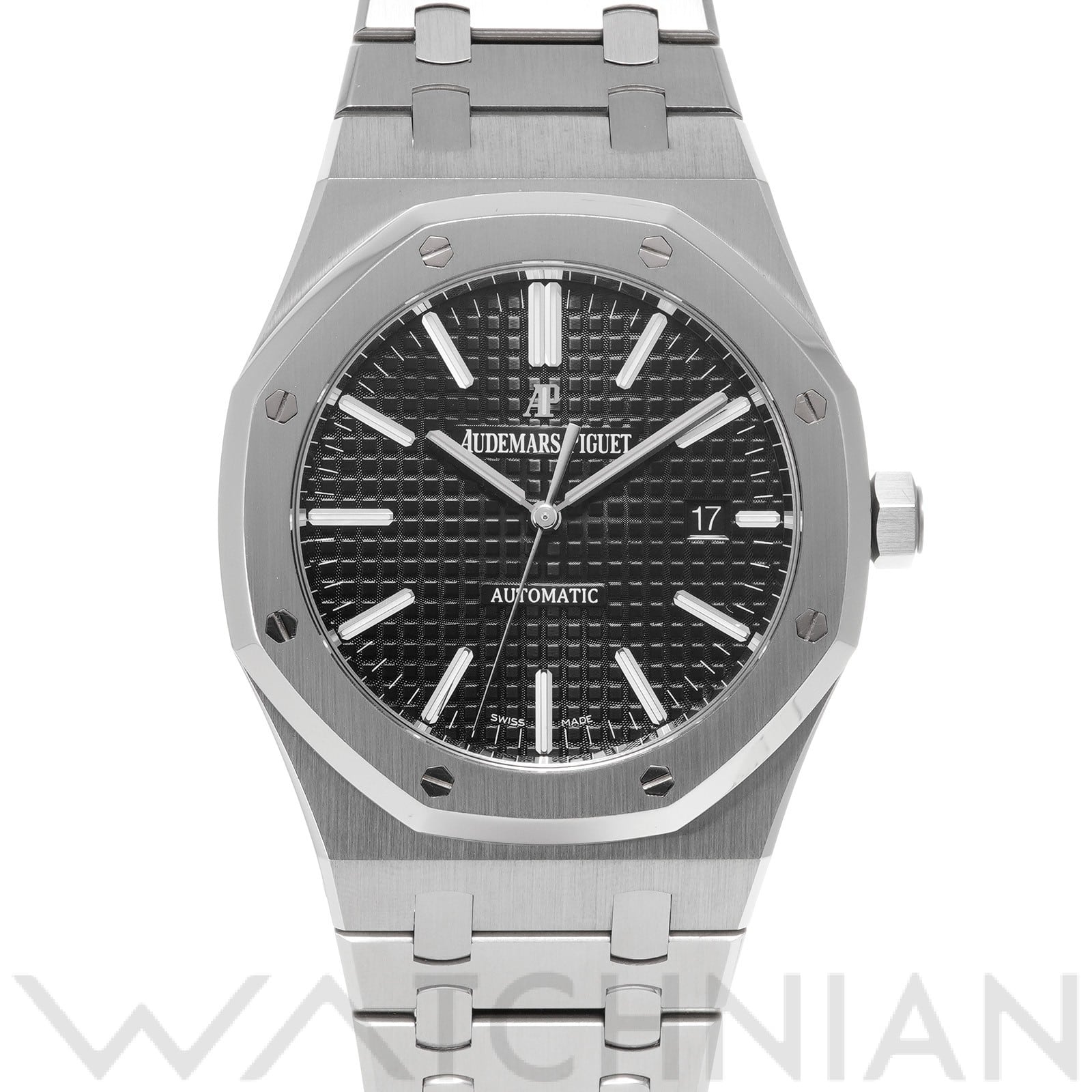 オーデマ ピゲ ロイヤルオーク 15400ST.OO.1220ST.01 ブラック メンズ 時計 【中古】【wristwatch】