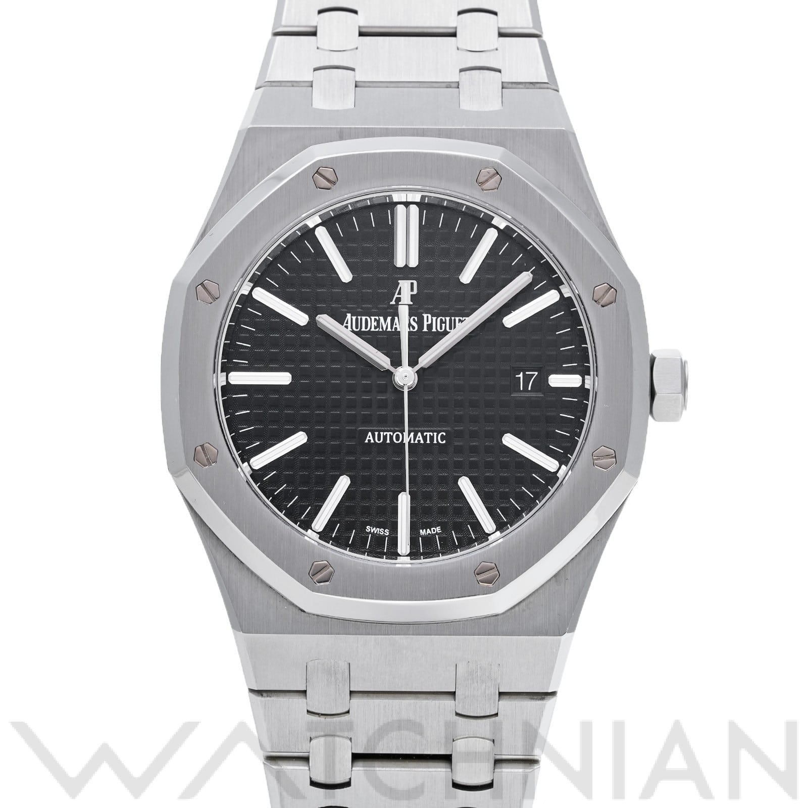 オーデマ ピゲ ロイヤルオーク 15400ST.OO.1220ST.01 ブラック メンズ 時計 【中古】【wristwatch】