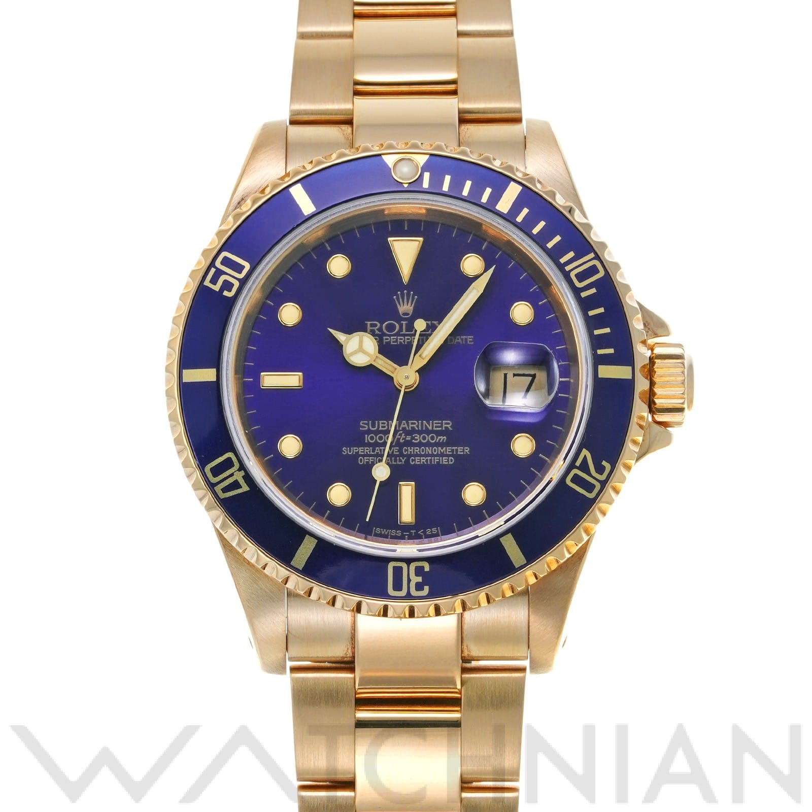 サブマリーナ デイト 16618 N番(1991年頃製造) バイオレット ロレックス ROLEX メンズ 【中古】