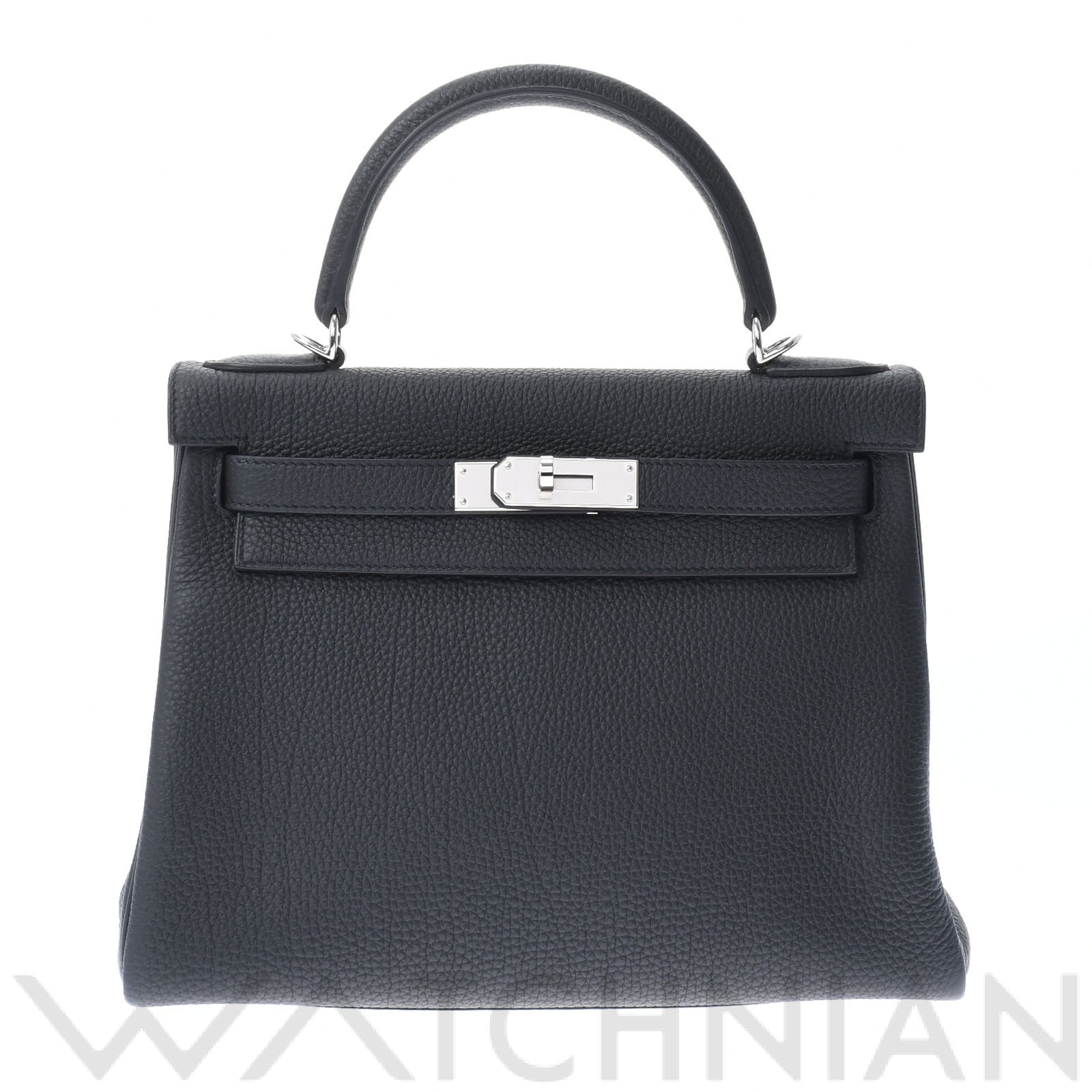 エルメス / HERMES ケリー28 内縫い 2WAY 黒/パラジウム金具 トゴ レディース バッグ 【未使用】【bag】
