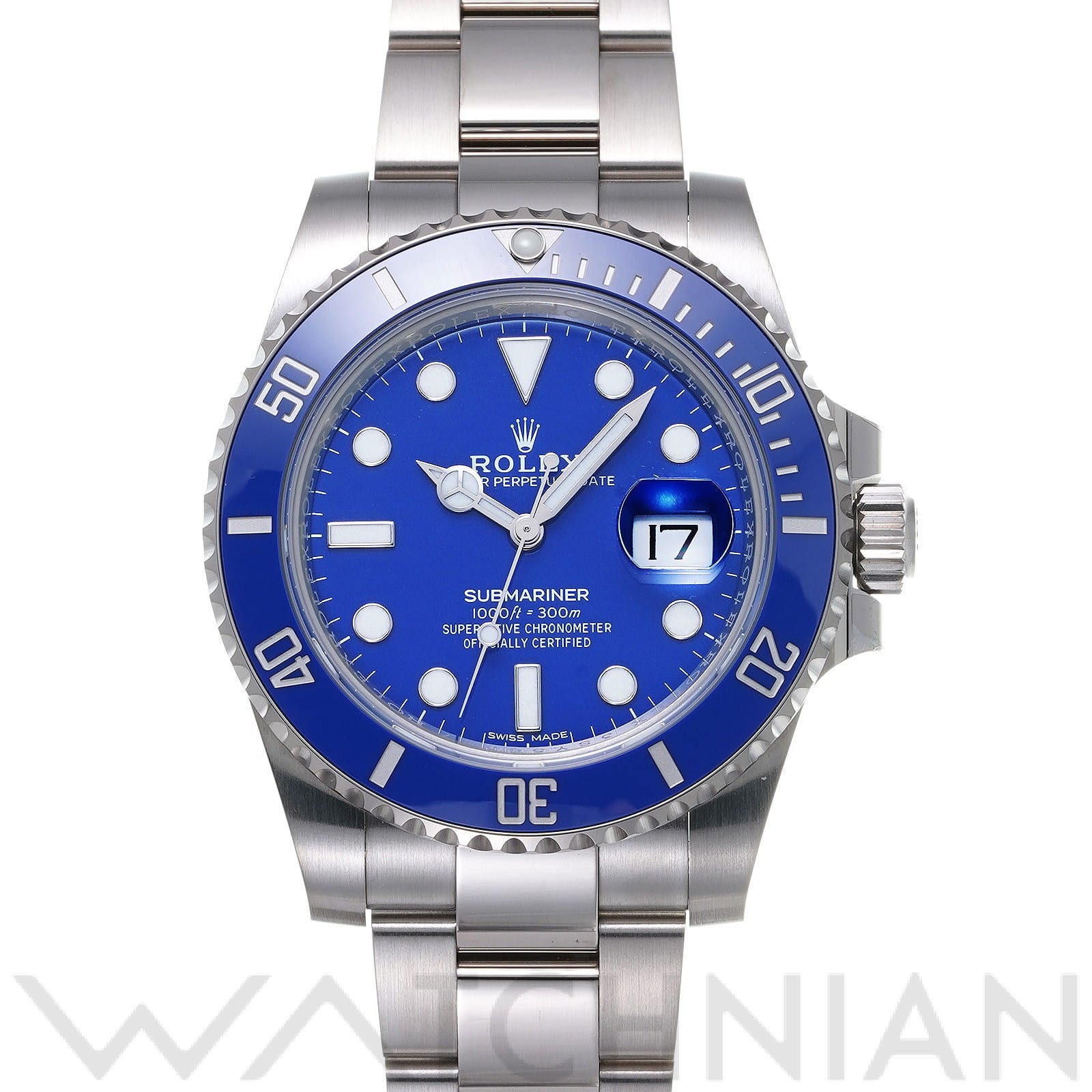 サブマリーナ デイト 116619LB ランダムシリアル ブルー ロレックス ROLEX メンズ 【中古】