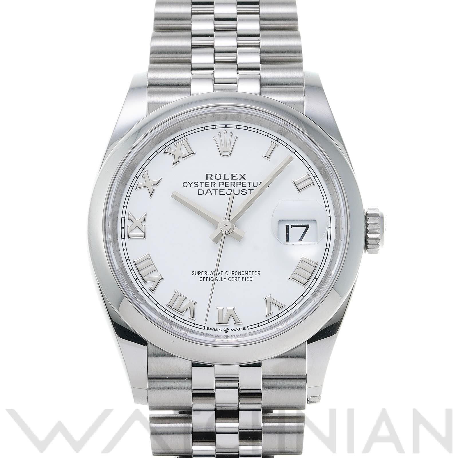 ロレックス デイトジャスト 36 126200 ホワイト メンズ 時計 【中古】【wristwatch】