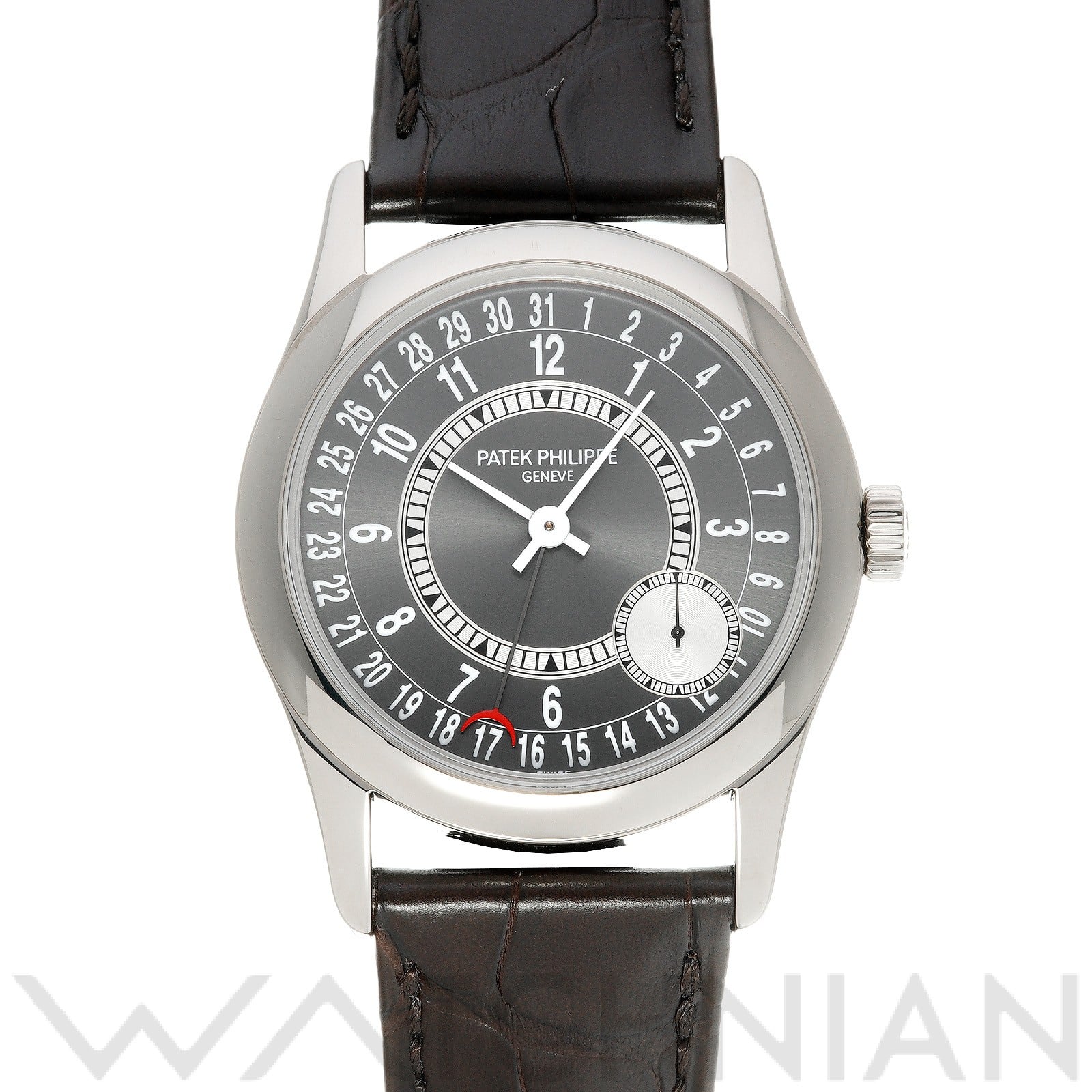 カラトラバ 6000G-010 グレー パテックフィリップ PATEK PHILIPPE メンズ 【中古】