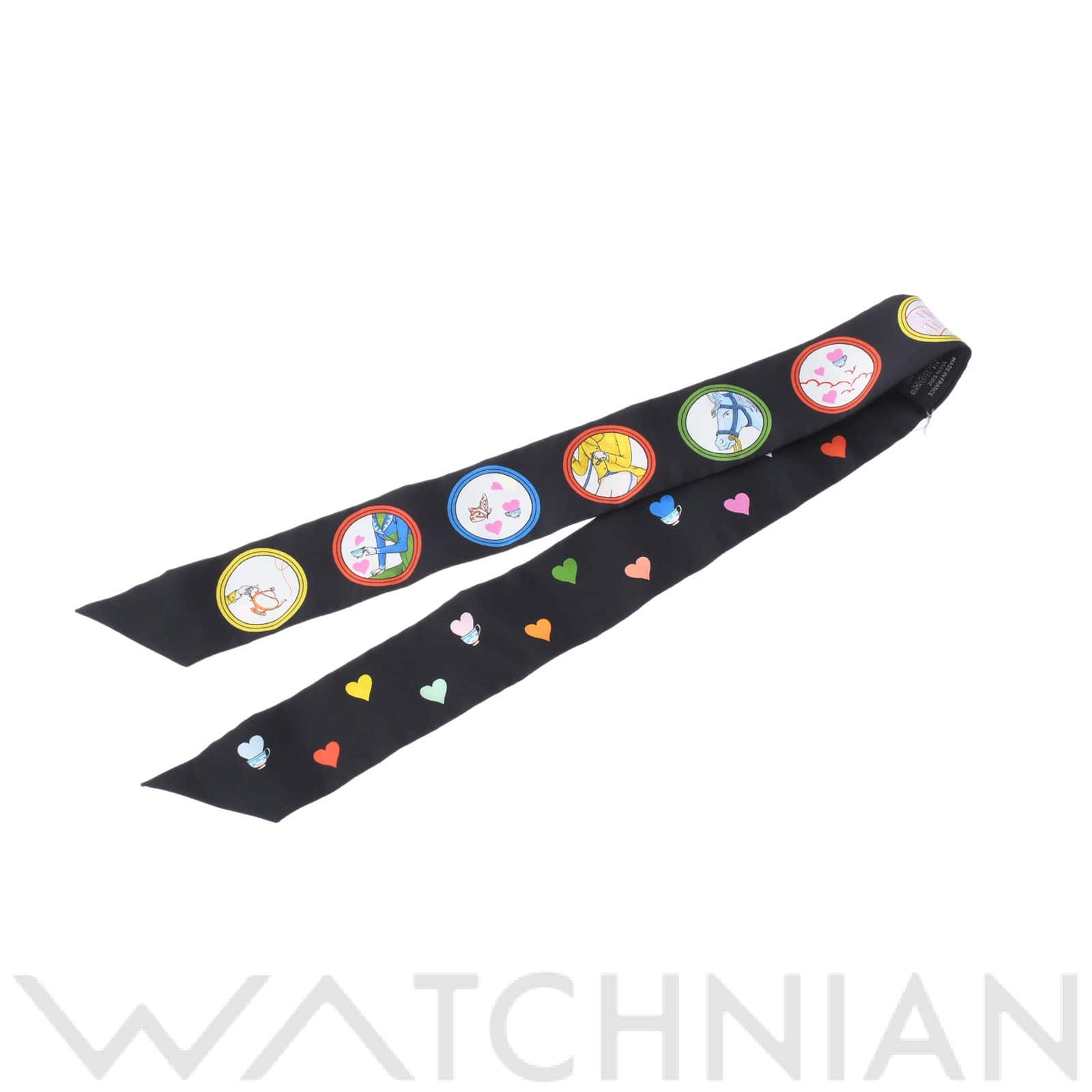 エルメス / HERMES ツイリー ティータイム 2021AW ブラック シルク100% レディース 【新品】【other】