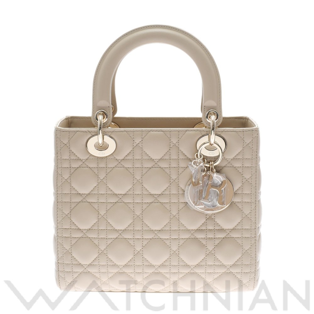 ディオール / Dior レディ ディオール ミディアム 2WAY トープ M05650CEA_390 ラムスキン レディース バッグ 【未使用】【bag】