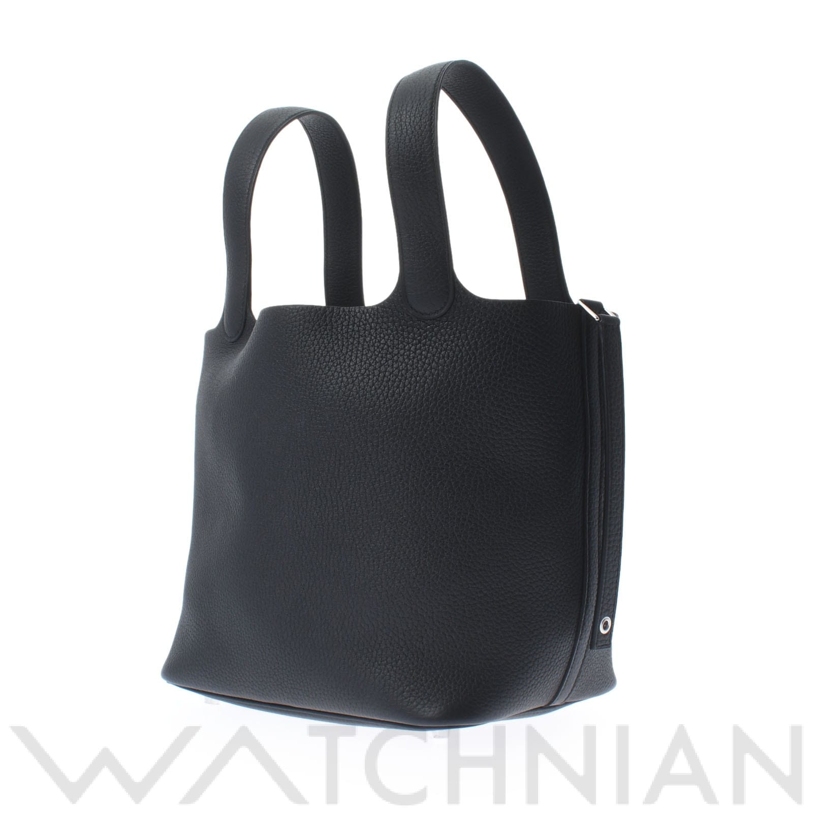 ピコタン ロック MM 黒/パラジウム金具 トリヨンクレマンス HERMES エルメス レディース 【新品】