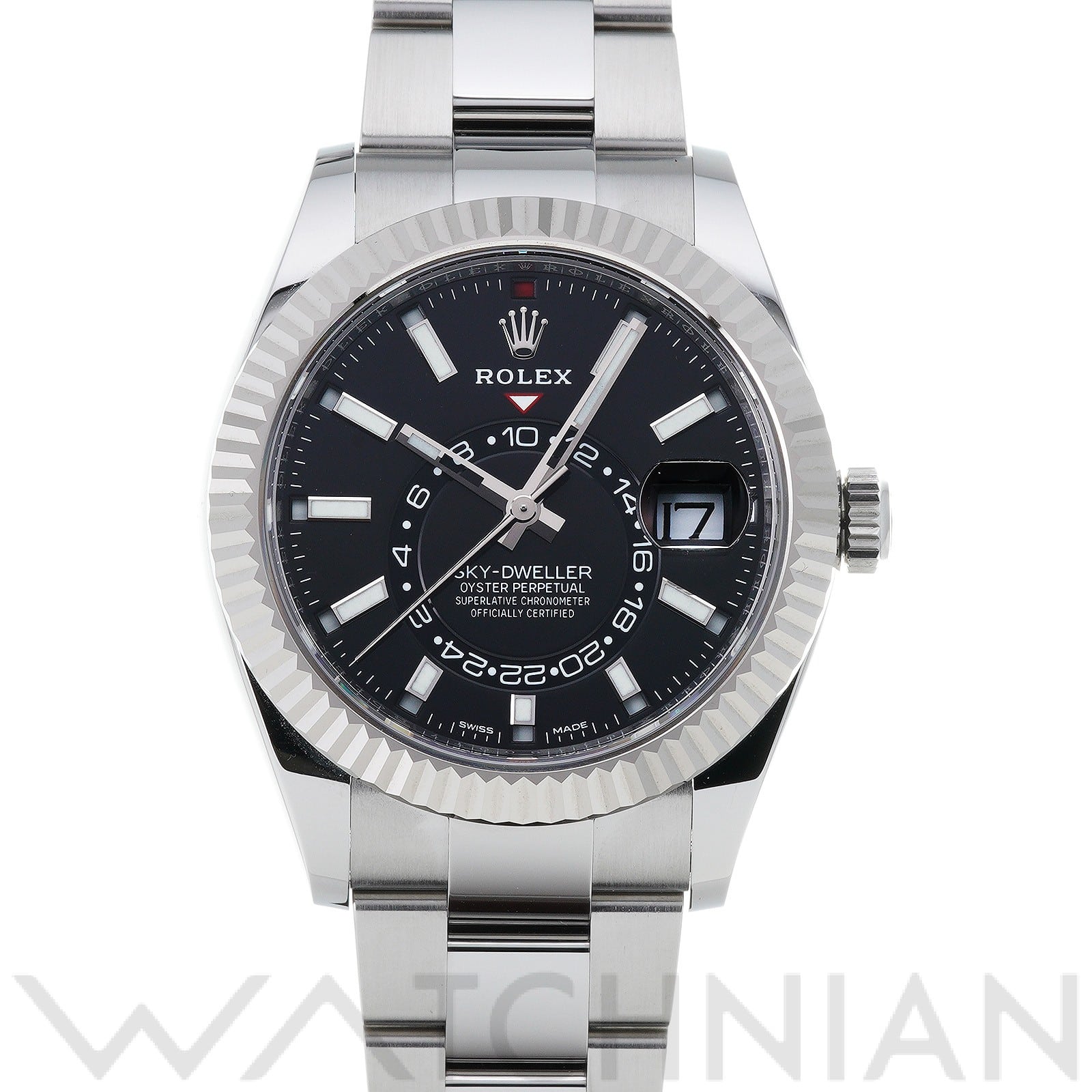 ロレックス / ROLEX スカイドゥエラー 326934 ブライトブラック メンズ 時計 【未使用】【wristwatch】