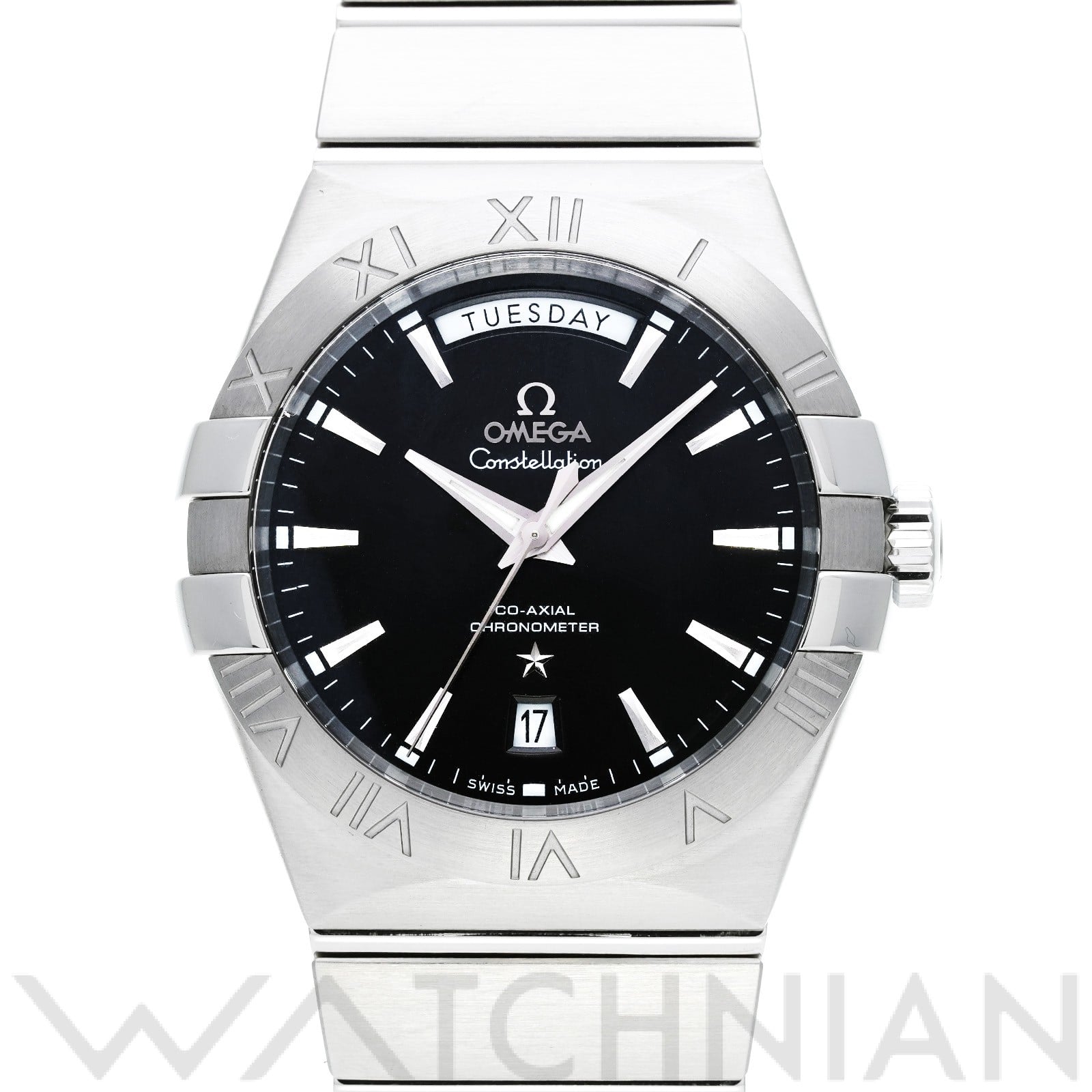 オメガ / OMEGA コンステレーション コーアクシャル デイデイト 123.10.38.22.01.001 ブラック メンズ 時計 【中古】【wristwatch】