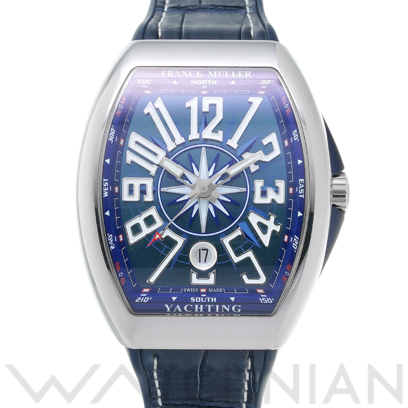 ヴァンガード ヨッティング V41SCDT YACHTING ACBL ブルー フランクミュラー FRANCK MULLER メンズ 【中古】