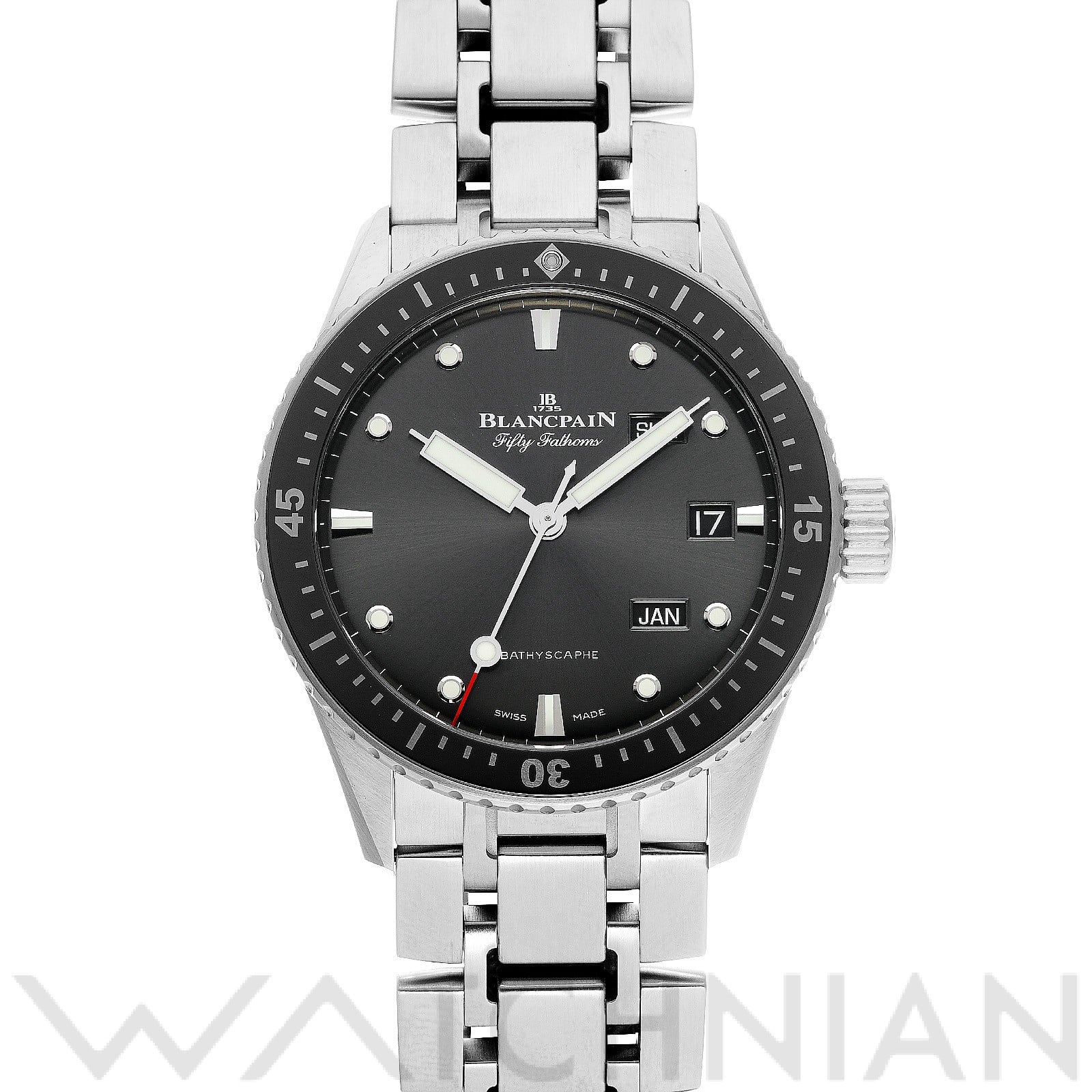 ブランパン / Blancpain フィフティ ファゾムス バチスカーフ アニュアルカレンダー  5071 1110 70B ブラック メンズ 時計 【中古】【wristwatch】