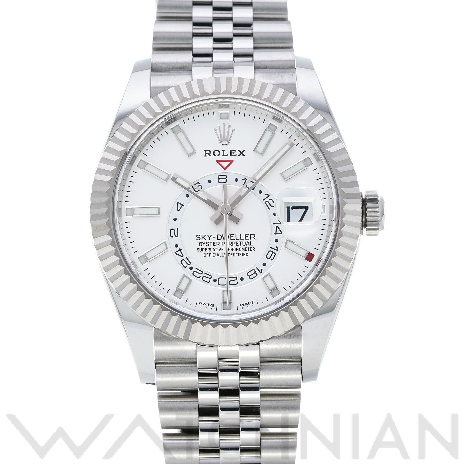 スカイドゥエラー 326934 ランダムシリアル ホワイト ロレックス ROLEX メンズ 【中古】