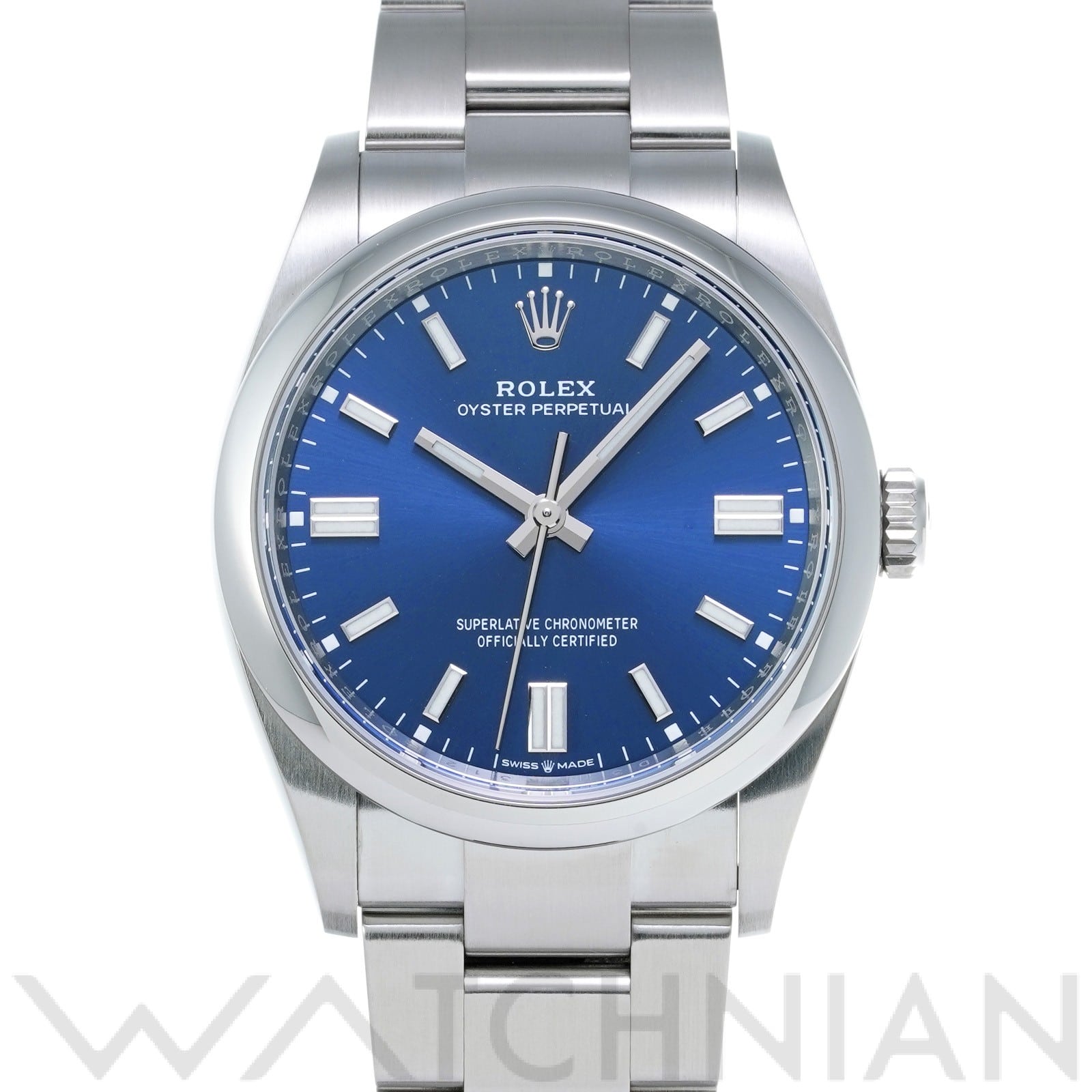 ロレックス オイスターパーペチュアル 36 126000 ブライトブルー メンズ 時計 【中古】【wristwatch】