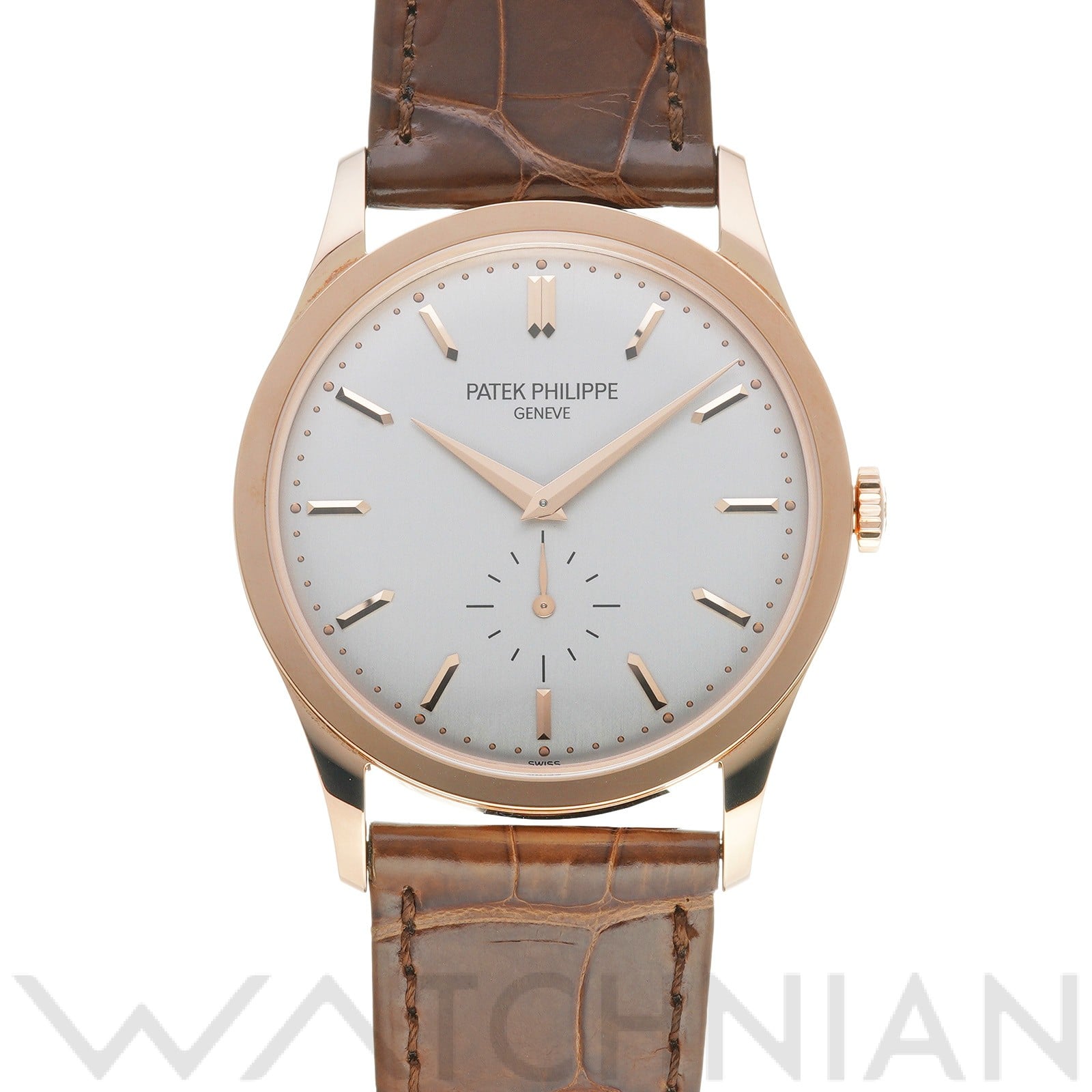 カラトラバ 5196R-001 グレー パテック フィリップ PATEK PHILIPPE メンズ 【中古】