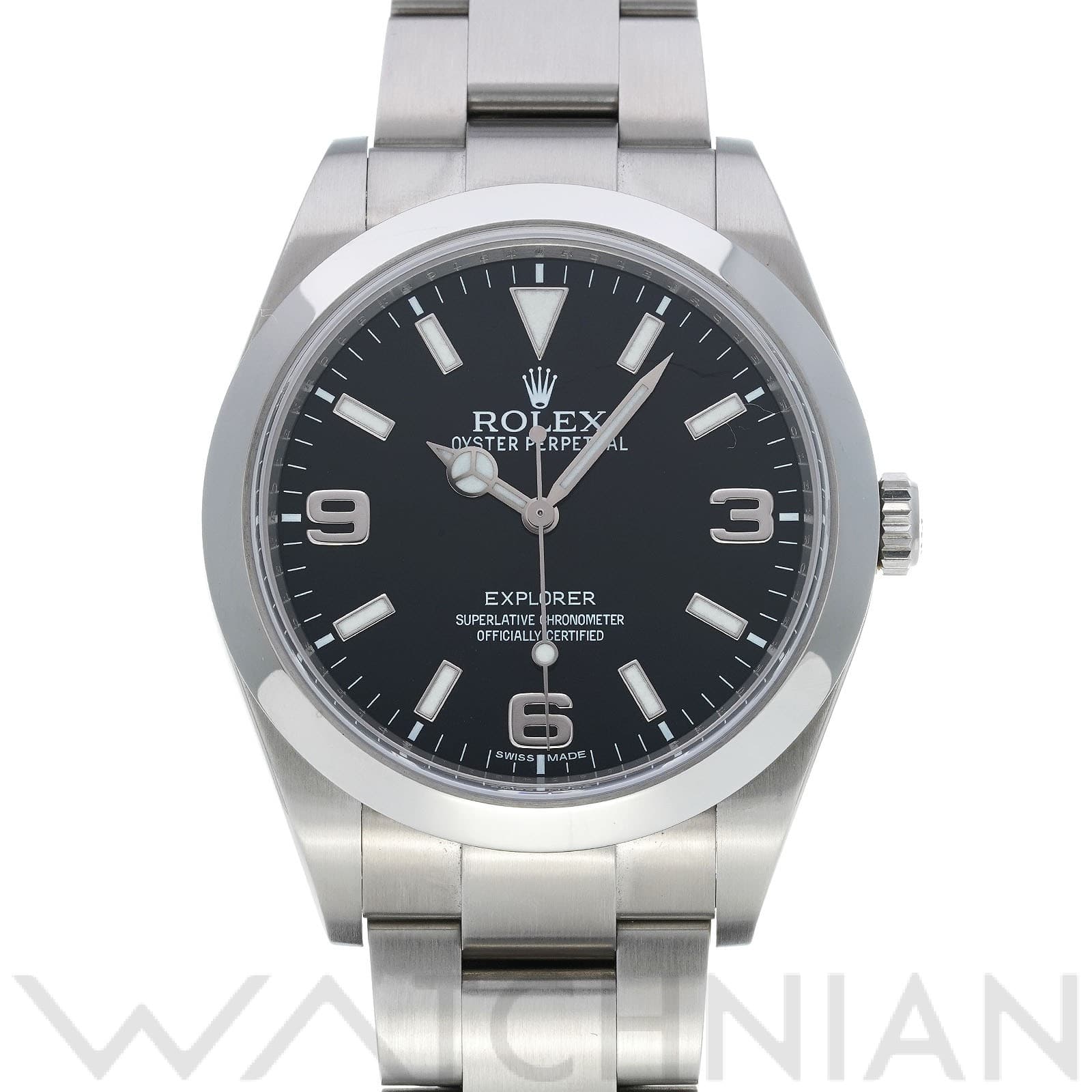 ロレックス エクスプローラー 214270 ブラック メンズ 時計 【中古】【wristwatch】