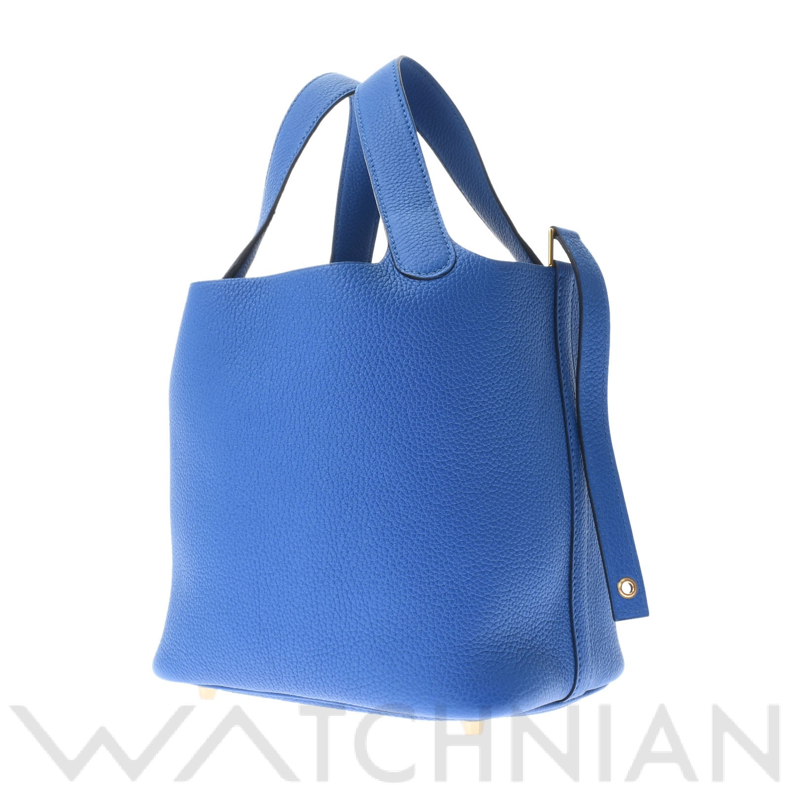 ピコタン ロック PM ブルーフランス/ゴールド金具 トリヨンモーリス HERMES エルメス レディース 【新品】