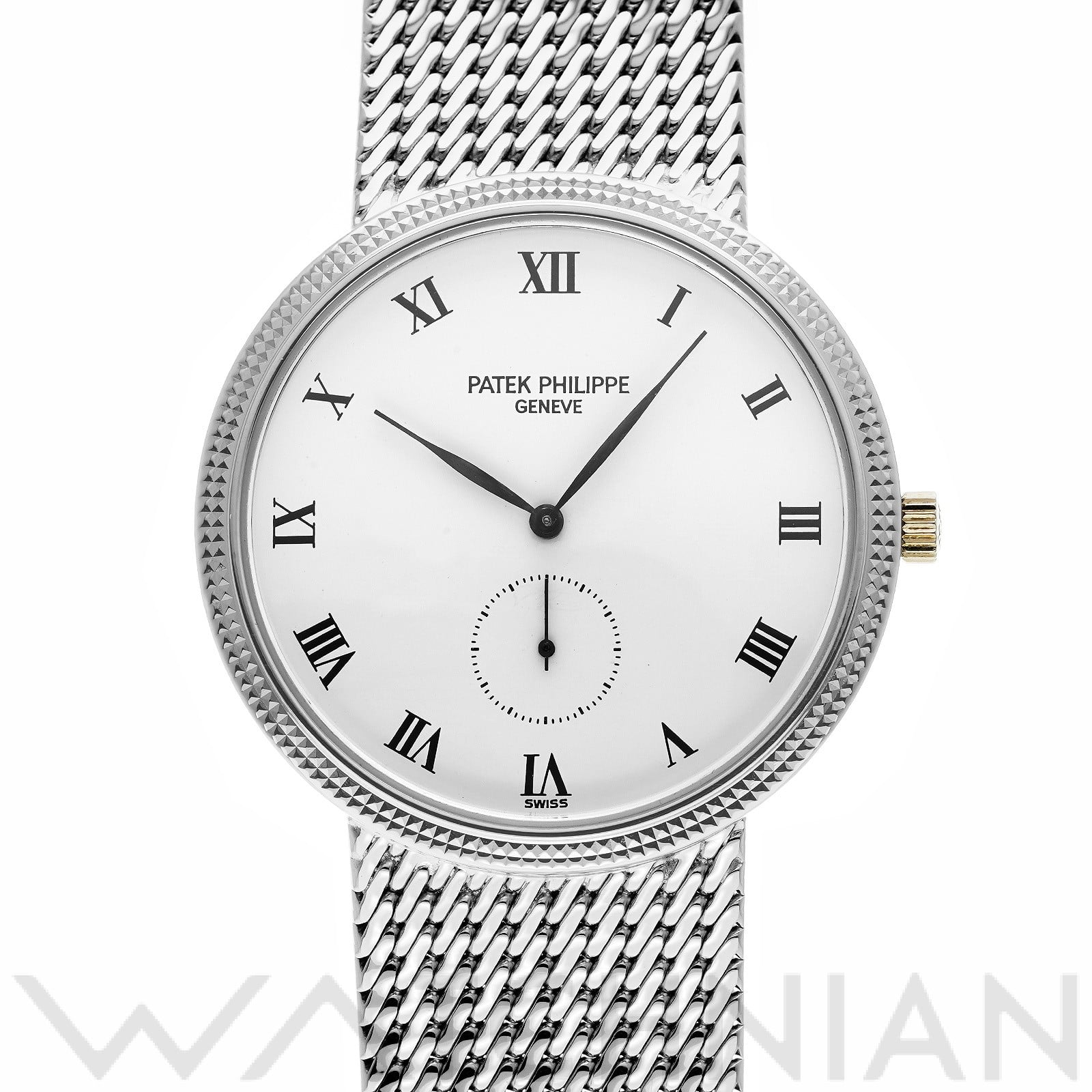 パテック フィリップ / PATEK PHILIPPE カラトラバ 3919/5 ホワイト メンズ 時計 【中古】【wristwatch】