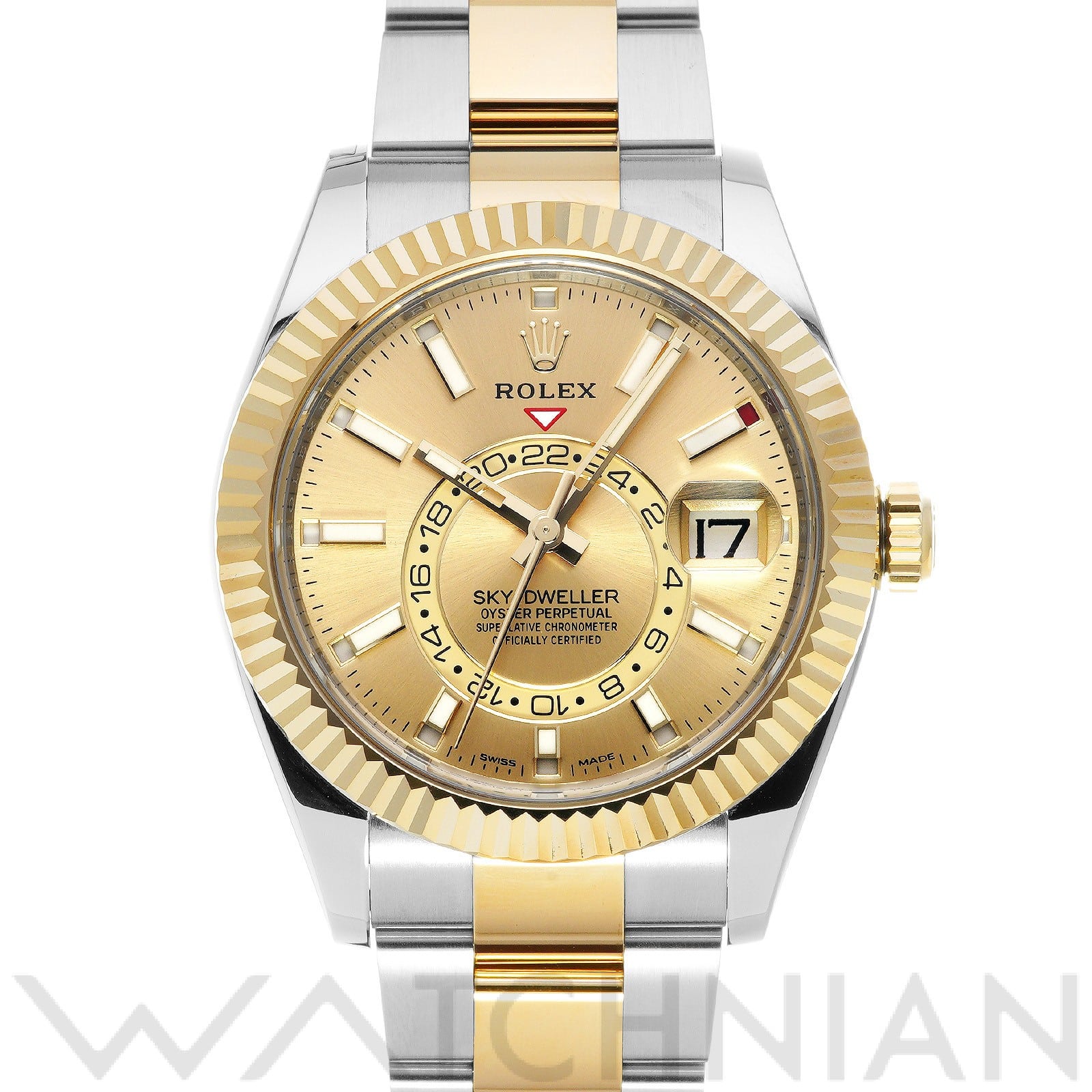 スカイドゥエラー 326933 ランダムシリアル シャンパン ロレックス ROLEX メンズ 【中古】
