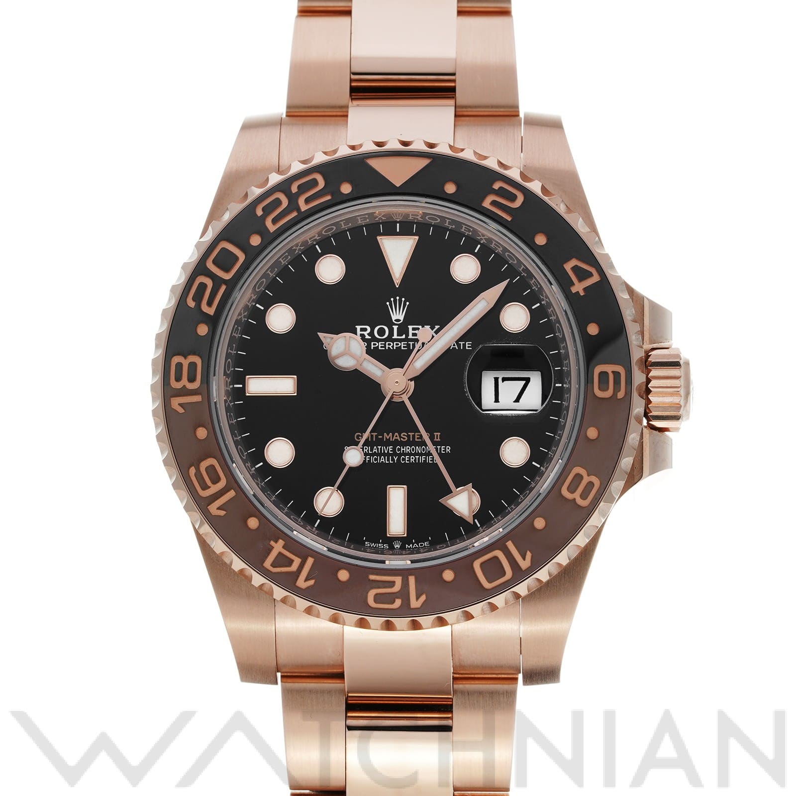 GMTマスターII 126715CHNR ランダムシリアル ブラック ロレックス ROLEX メンズ 【中古】