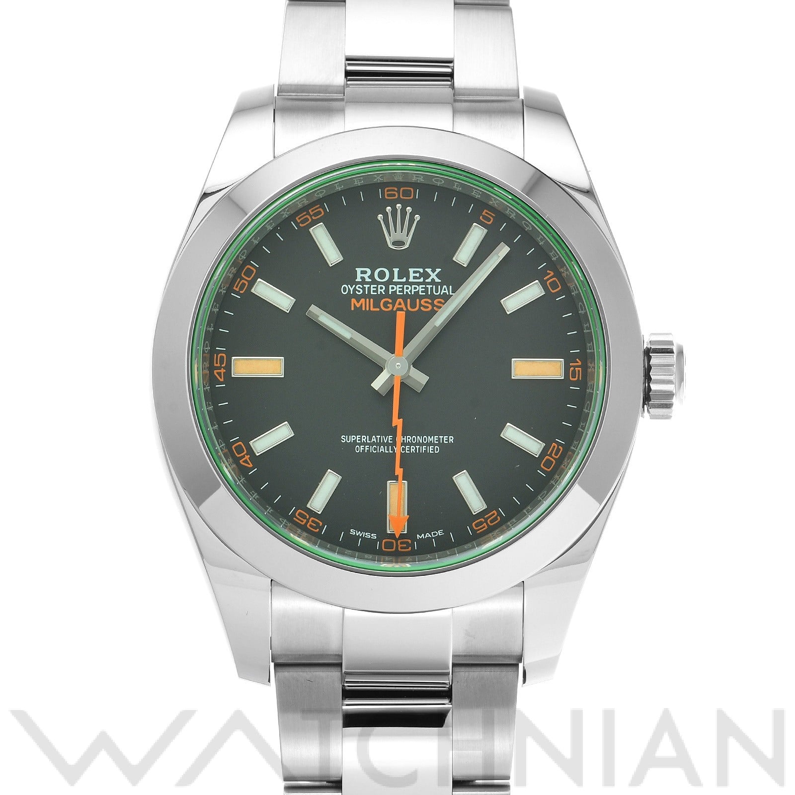 ミルガウス 116400GV ランダムシリアル インテンスブラック ロレックス ROLEX メンズ 【中古】
