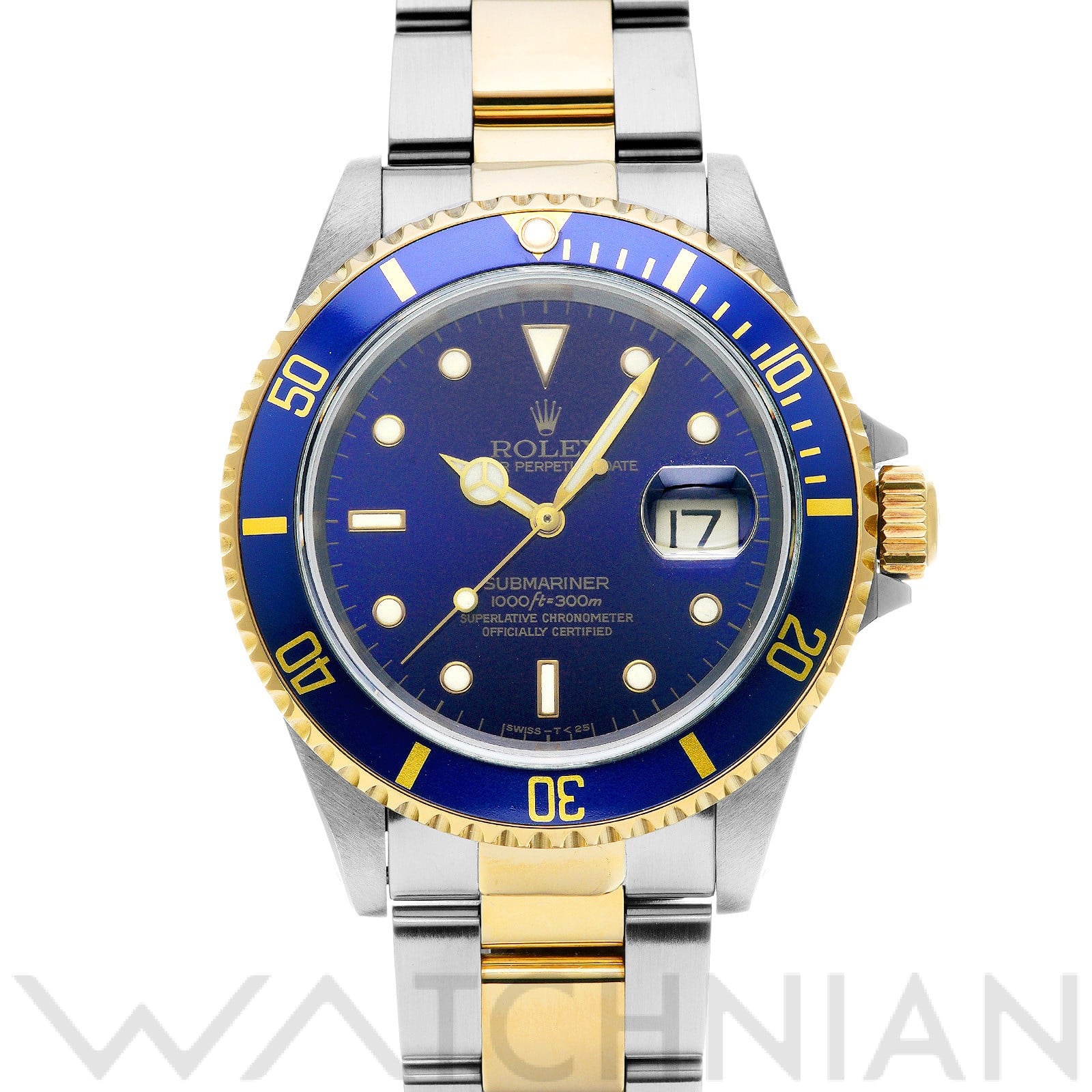 サブマリーナ デイト 16613 W番(1995年頃製造) ヴァイオレット ロレックス ROLEX メンズ 【中古】