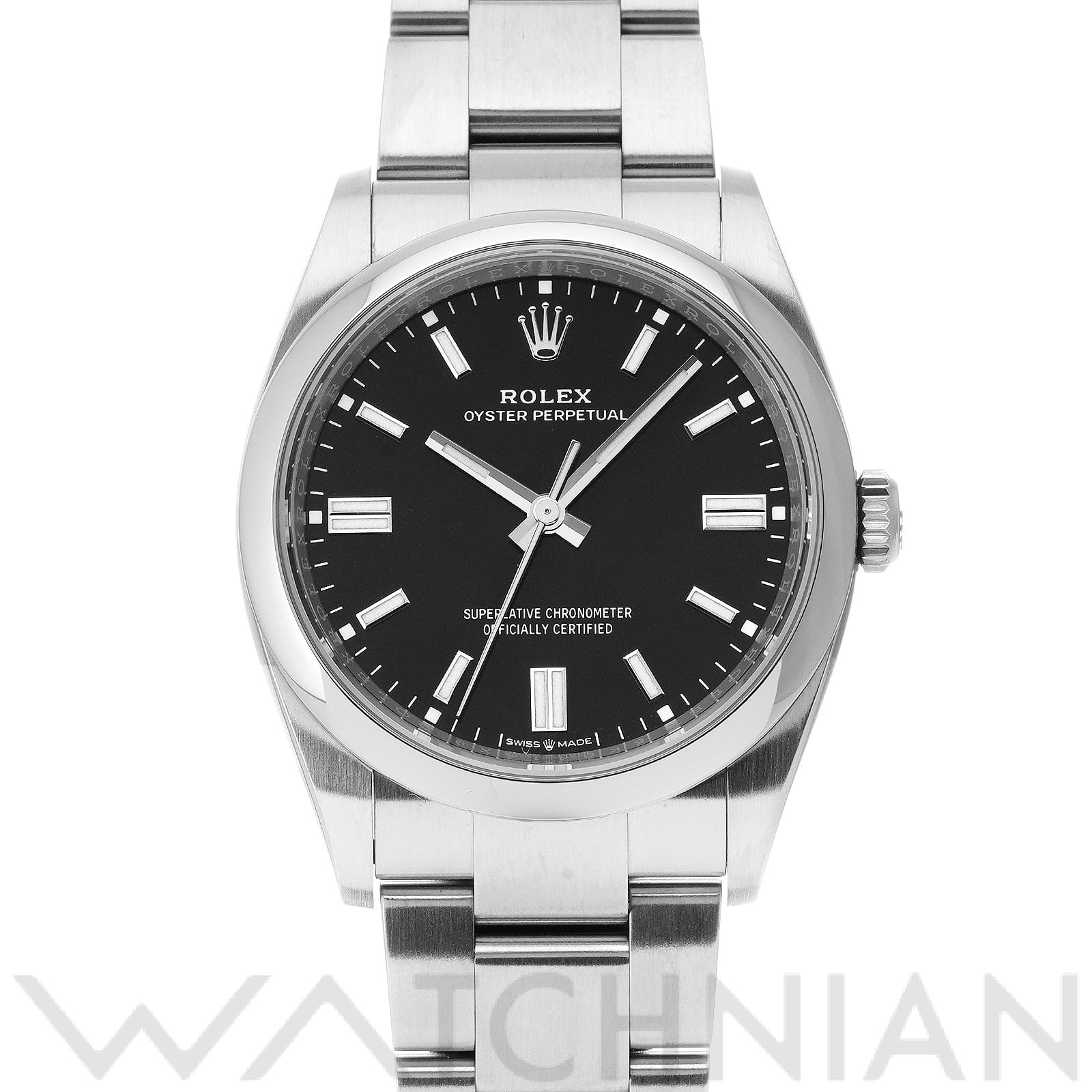 ロレックス オイスターパーペチュアル 36 126000 ブライトブラック メンズ 時計 【中古】【wristwatch】