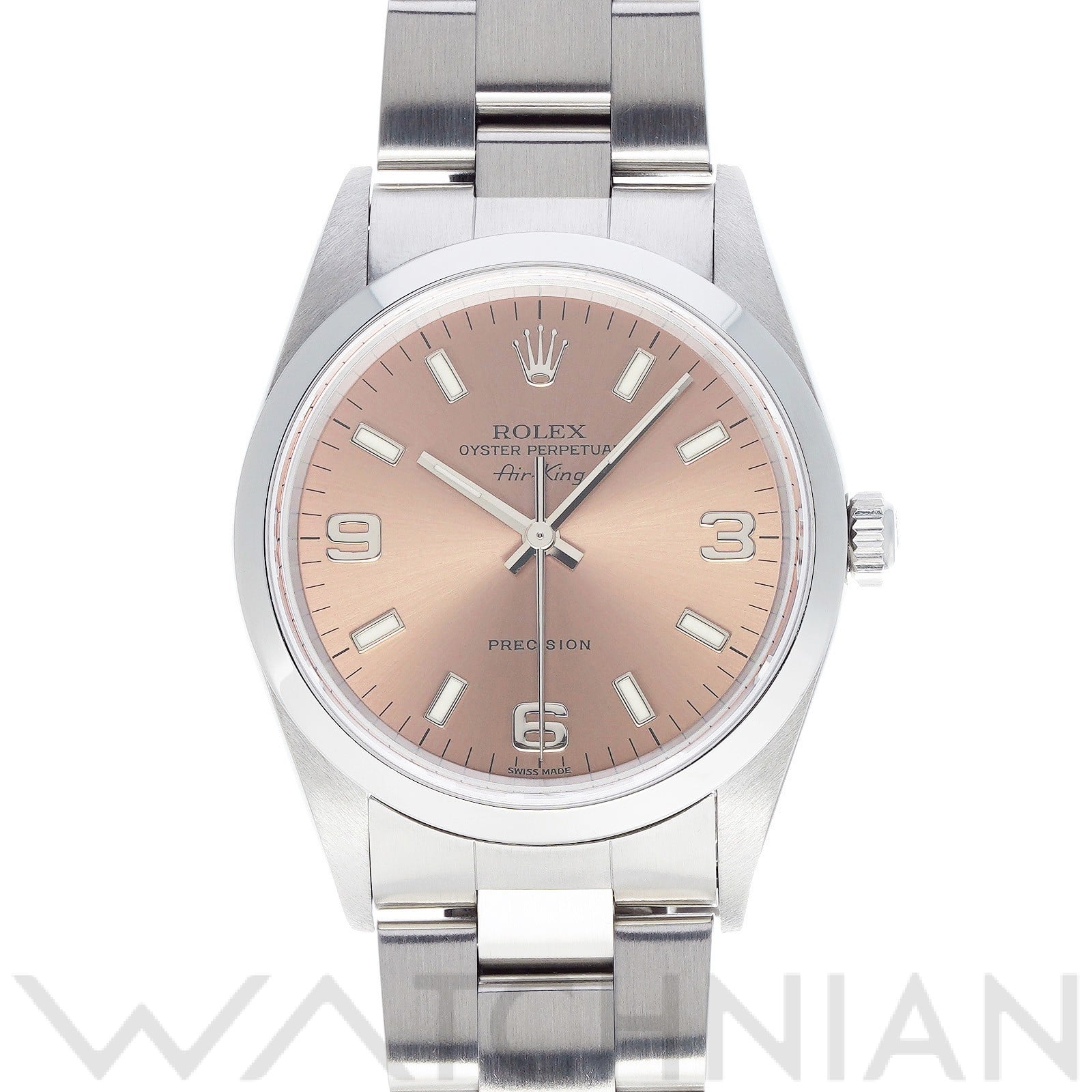 ロレックス エアキング 14000M ピンク メンズ 時計 【中古】【wristwatch】