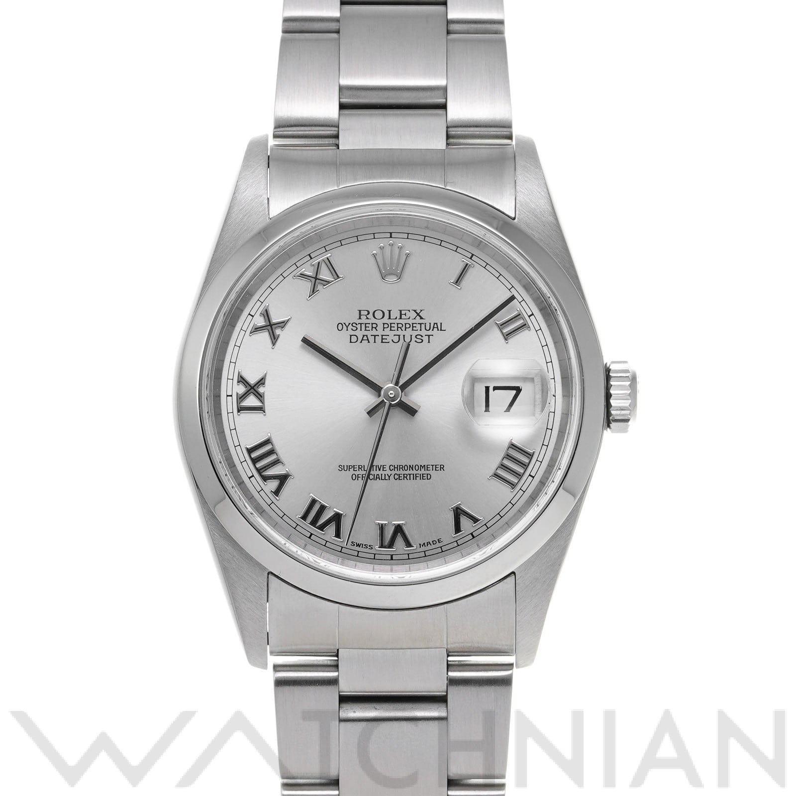 ロレックス デイトジャスト 36 16200 シルバー メンズ 時計 【中古】【wristwatch】