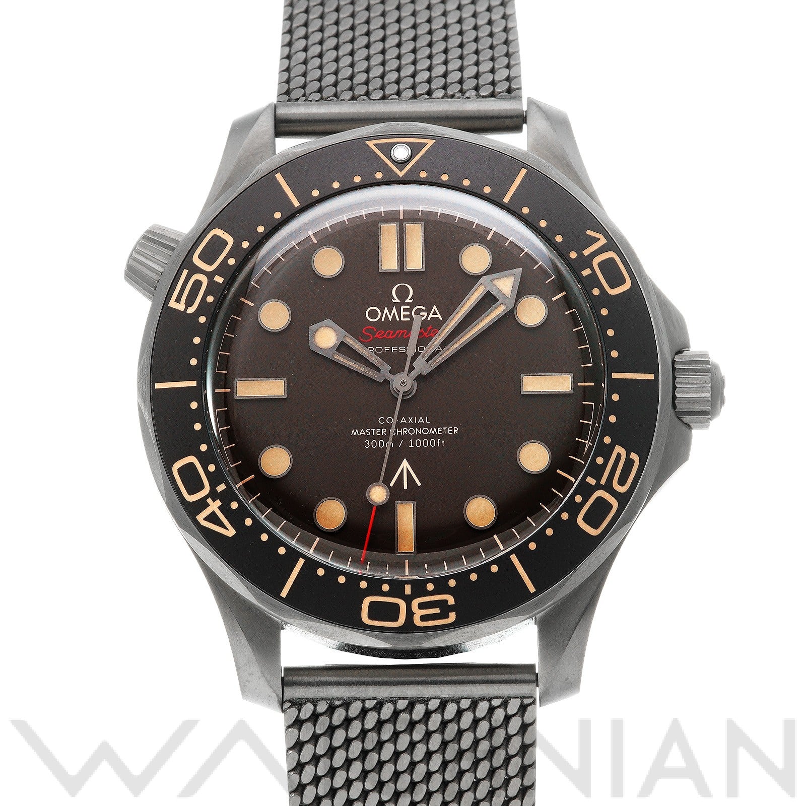 シーマスター ダイバー300 コーアクシャル マスタークロノメーター 007 210.90.42.20.01.001 ブラウン オメガ OMEGA メンズ 【中古】