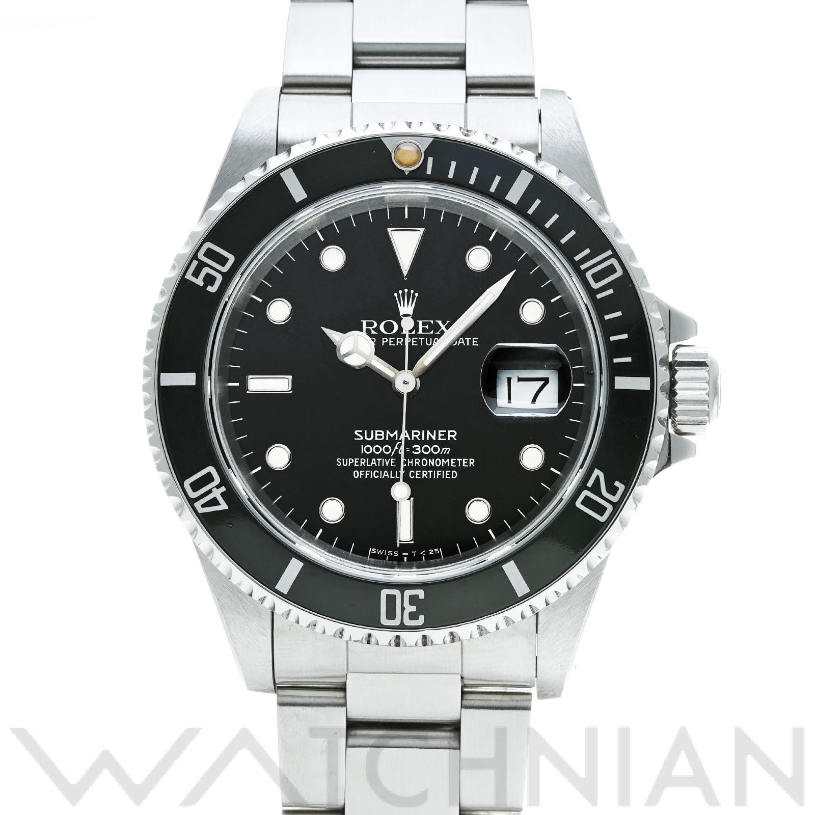 サブマリーナ デイト 16610 L番(1988年頃製造) ブラック ロレックス ROLEX メンズ 【中古】