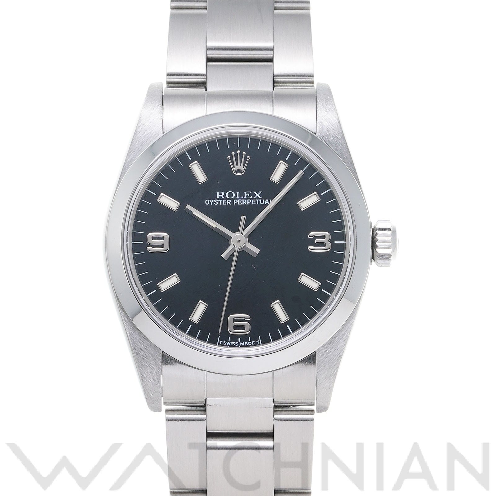 オイスターパーペチュアル 31 67480 U番(1998年頃製造) ブラック ロレックス ROLEX ユニセックス 【中古】