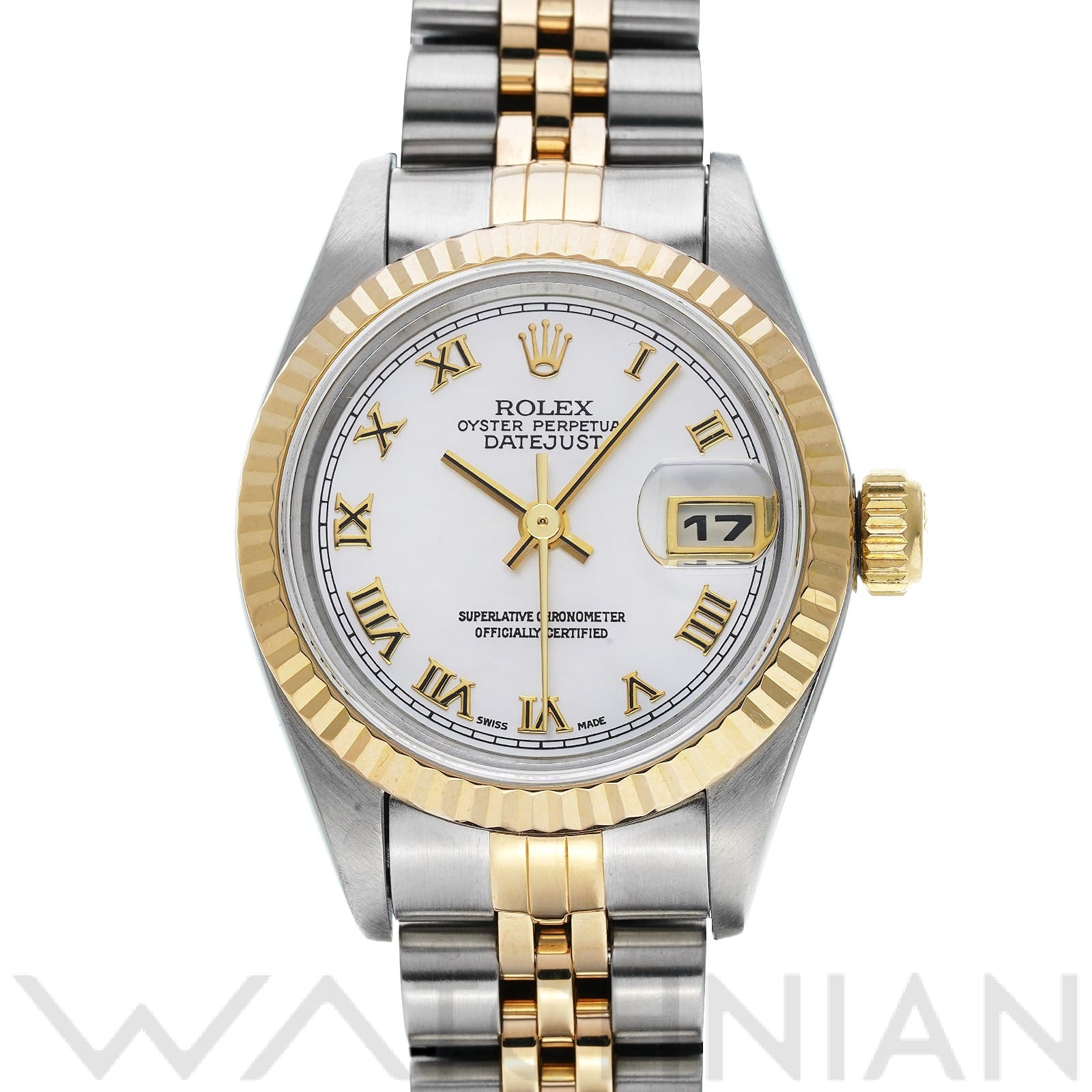 ロレックス デイトジャスト 26 69173NR ホワイトシェル レディース 時計 【中古】【wristwatch】